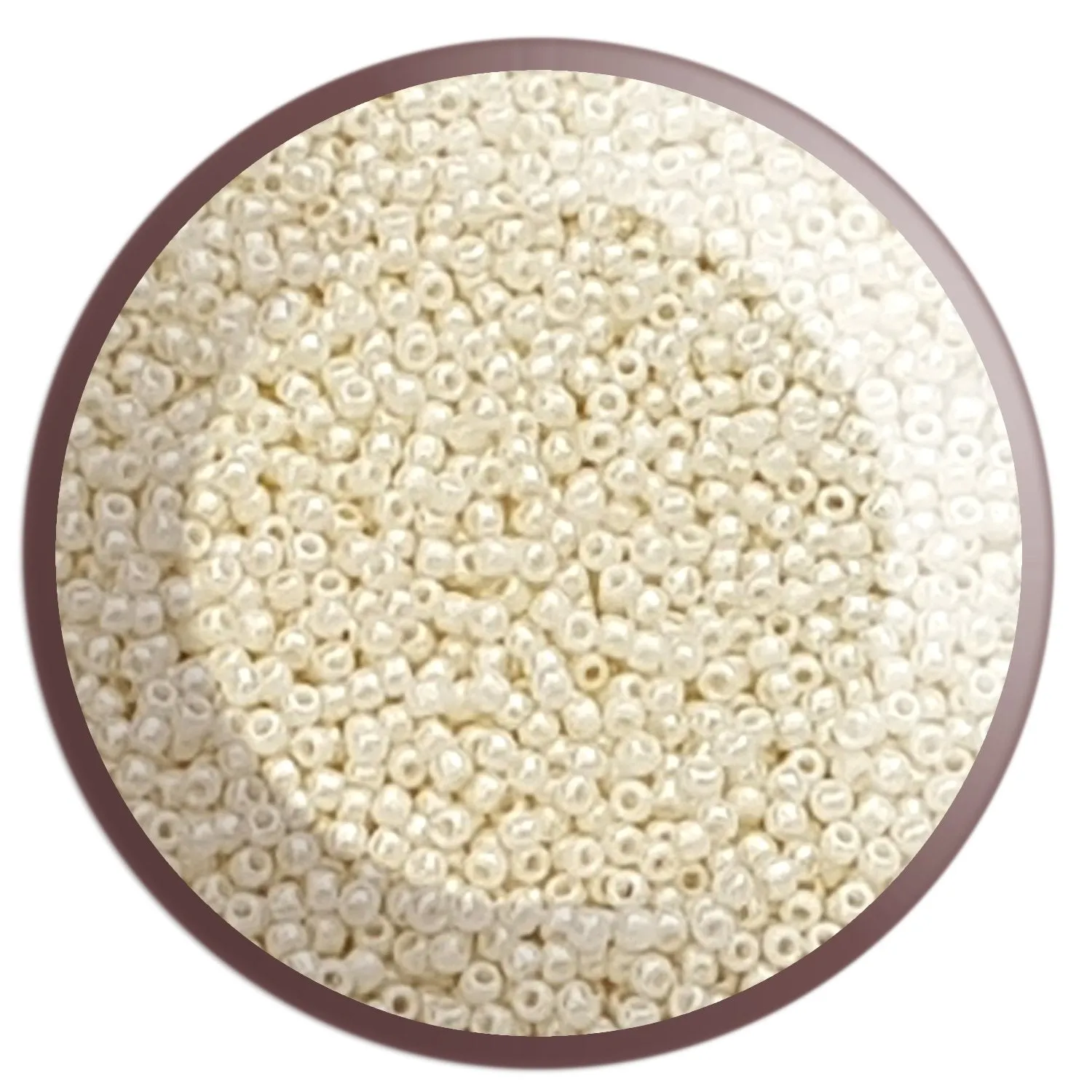 11/0 TR-122 White Navajo Opaque Lustre 10g Round Toho Seed Beads - Beading Supply