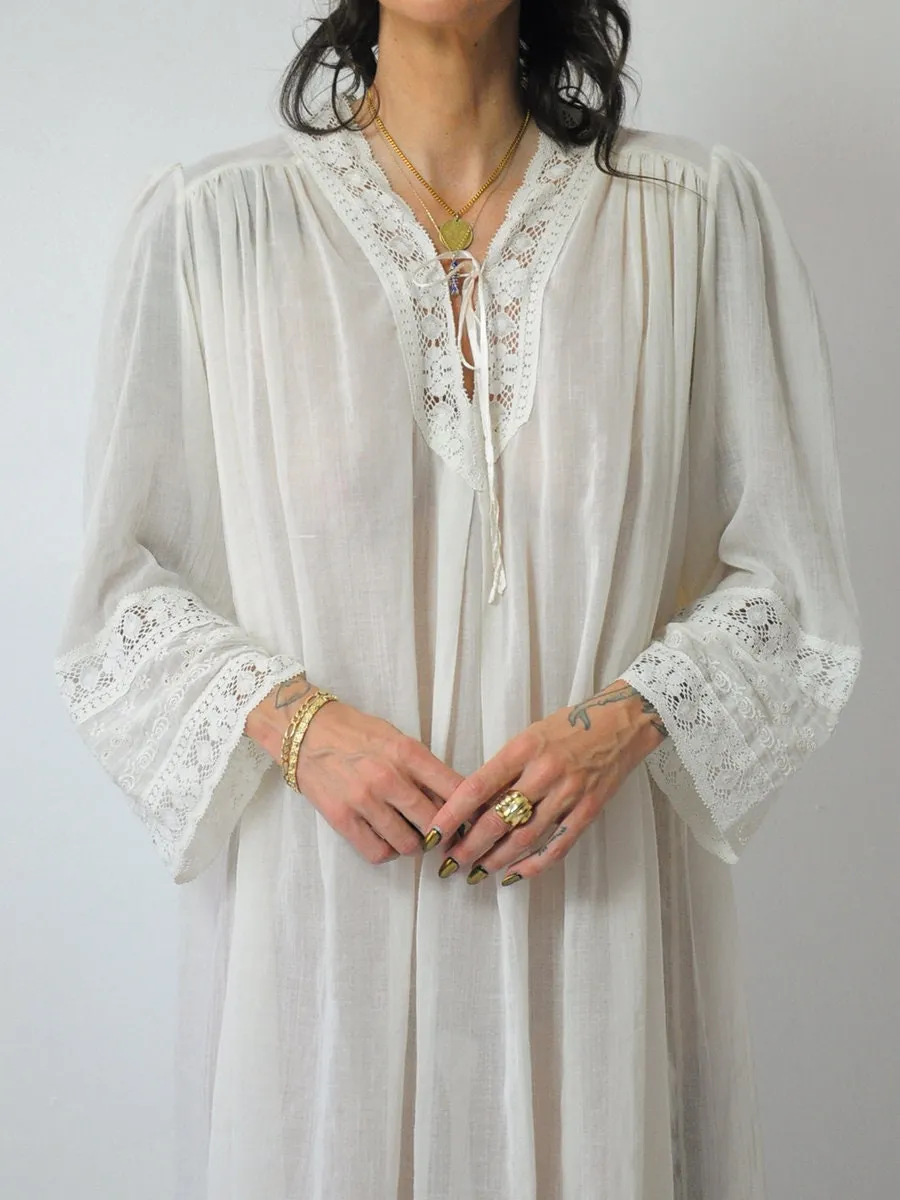 1970's Christian Dior Lace Nightgown