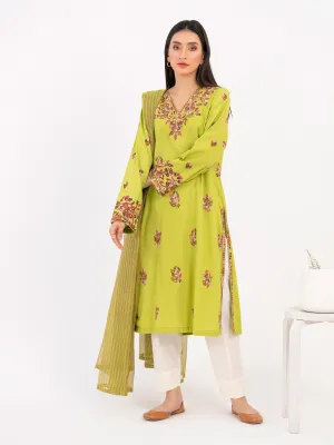 2 Piece Karandi Suit-Embroidered (Pret)