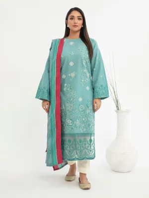 2 Piece Khaddar Suit-Embroidered (Pret)