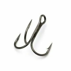 ADDYA JawLocker Treble Hooks Black Nickel QTY 10 SIZE 16