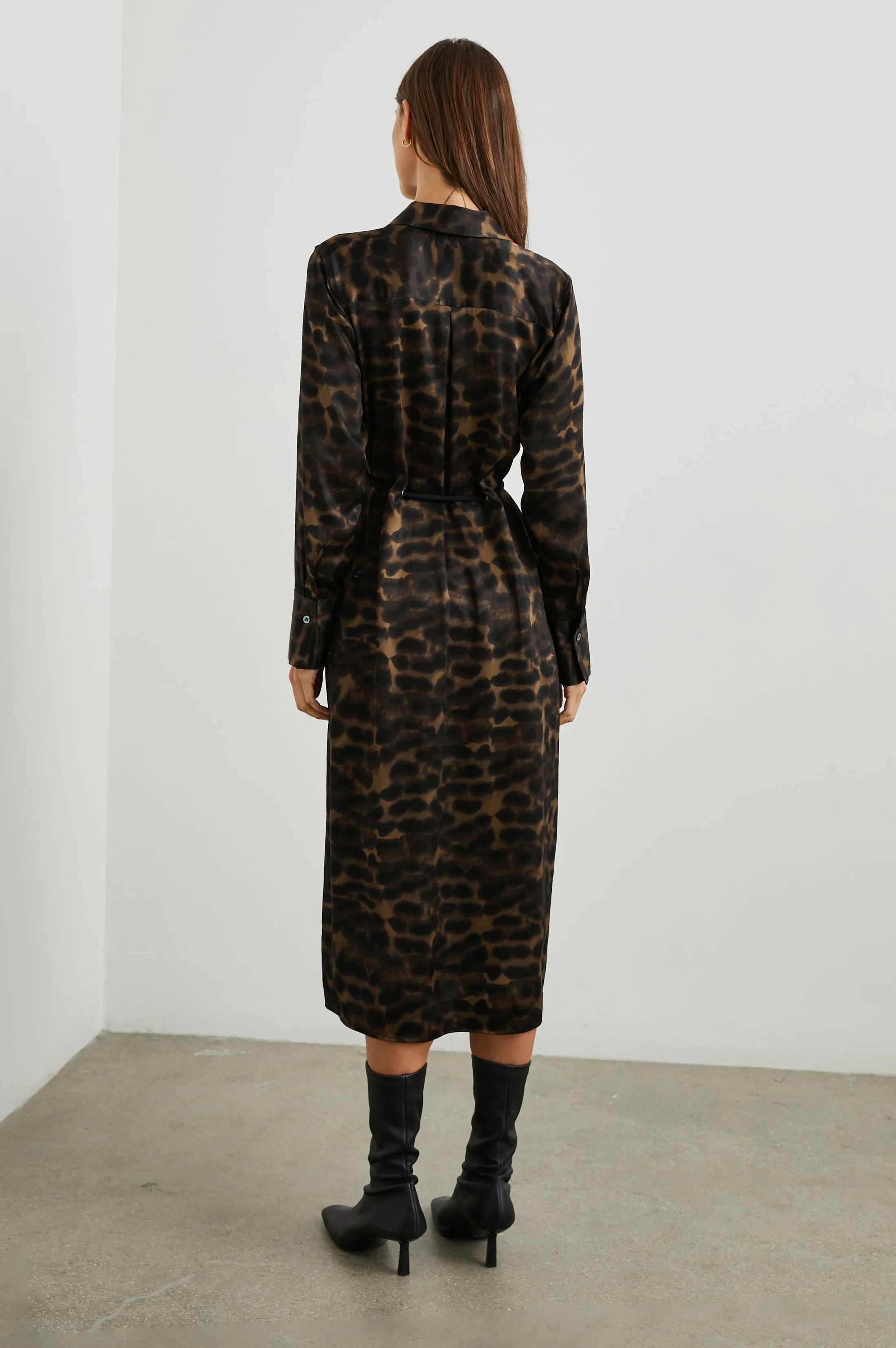 ANINA DRESS - UMBER LEOPARD