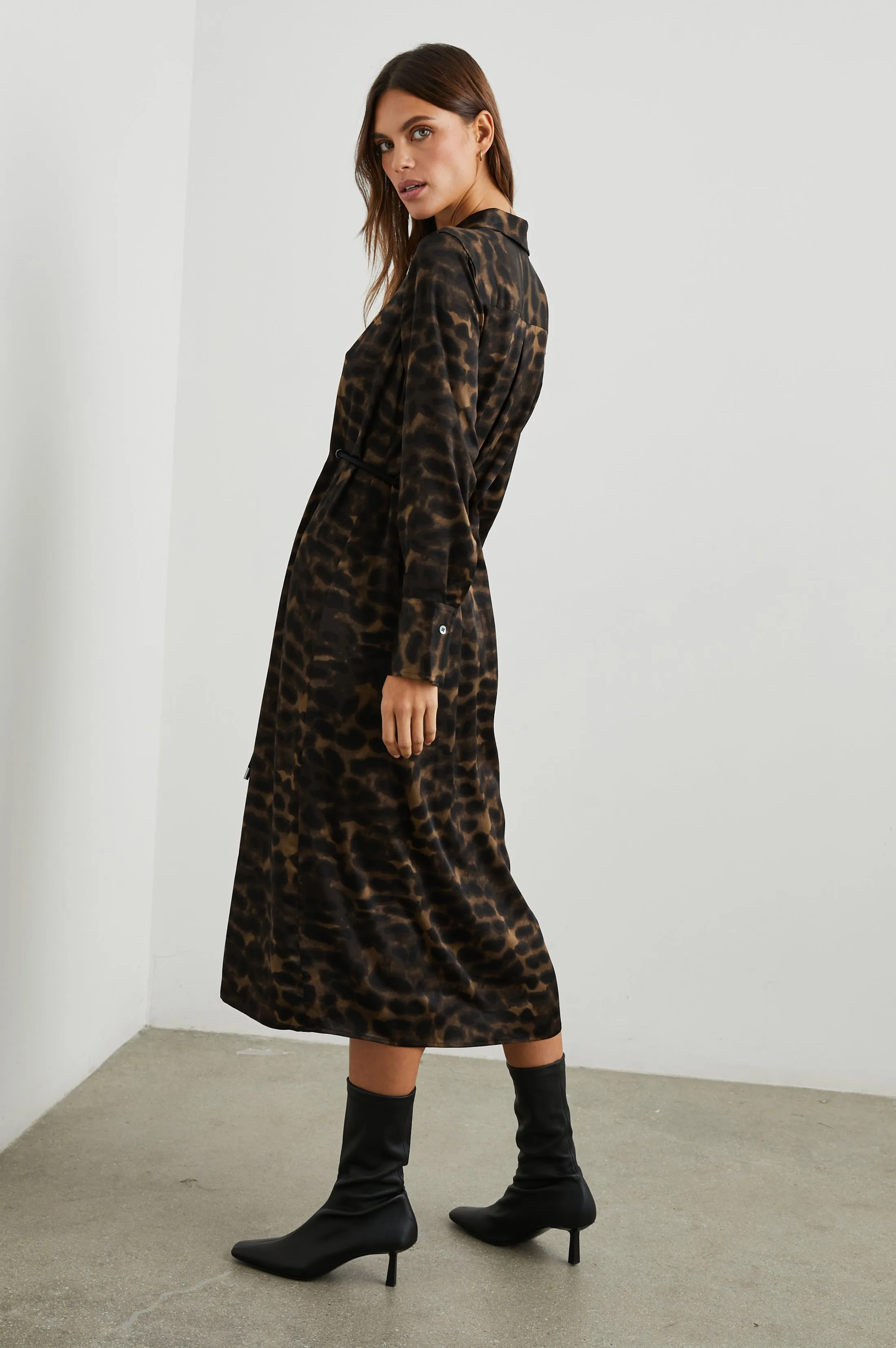 ANINA DRESS - UMBER LEOPARD