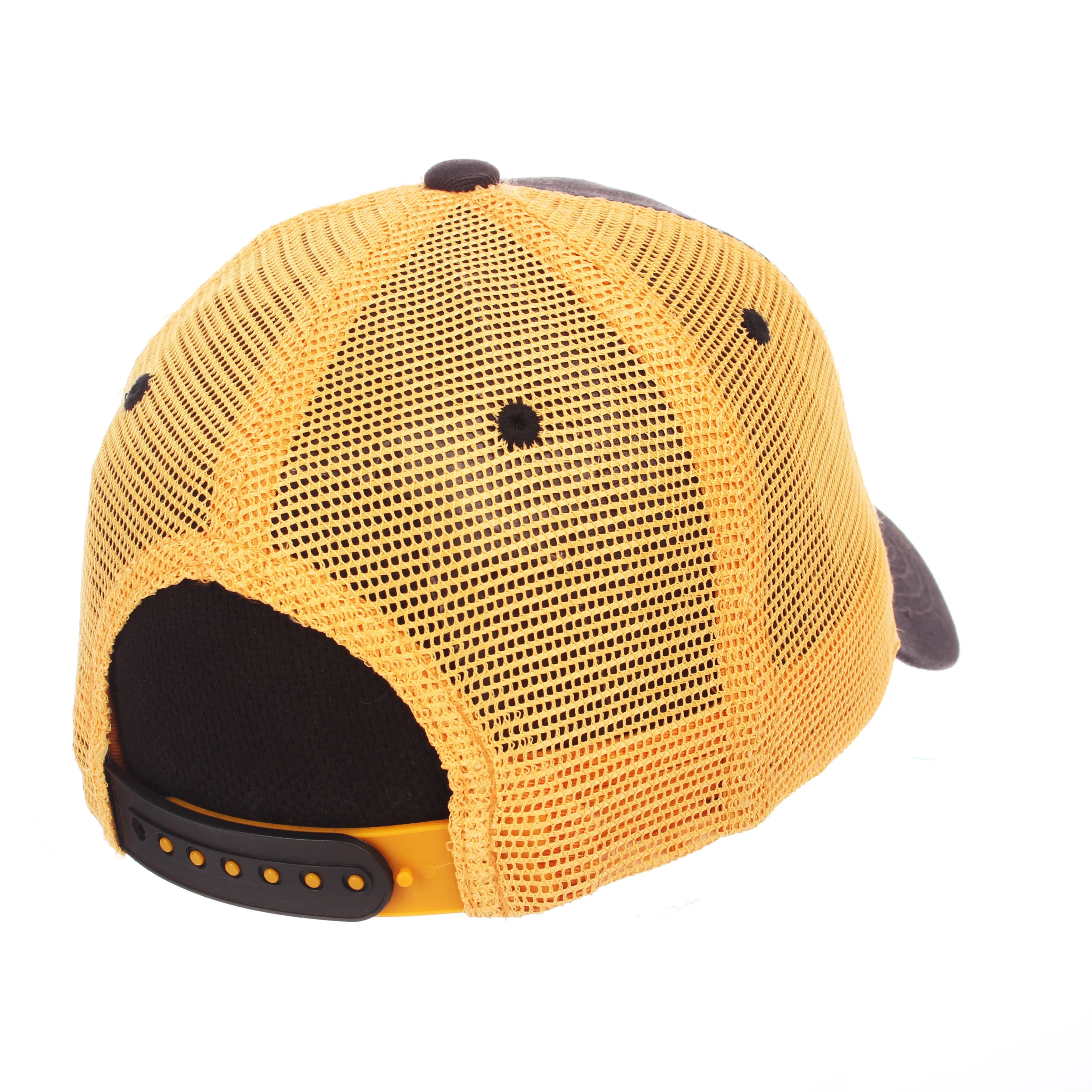 Appalachian State Mountaineers Zephyr Black "Freeway" Mesh Adj. Slouch Hat Cap