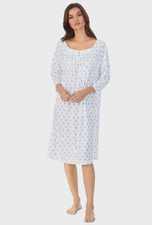 Aqua Geo Cotton Waltz Nightgown