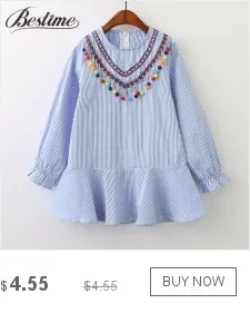 Autumn Fashion Clothing Children  Sleeve Dress with Striped Balls