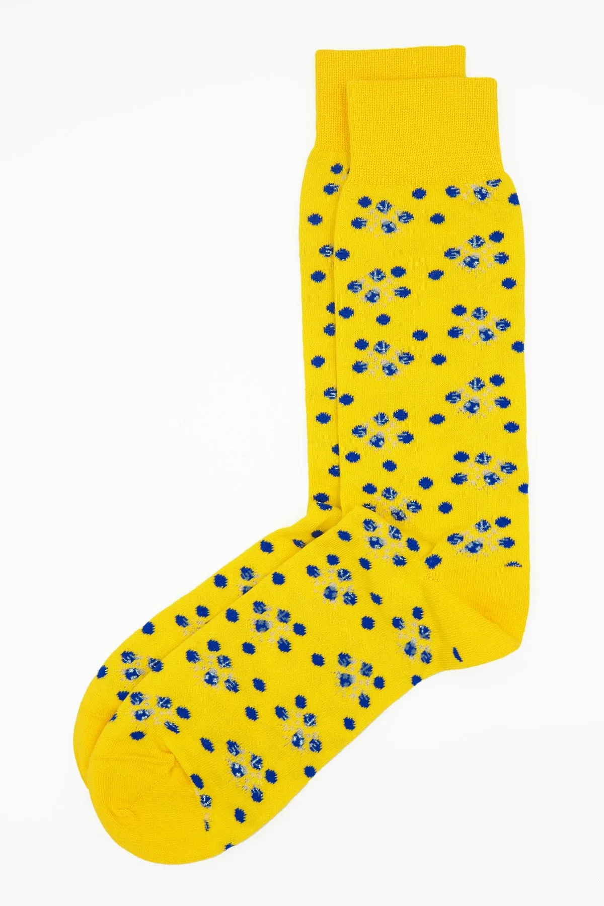 Ayame Snowing Men's Socks - Yellow