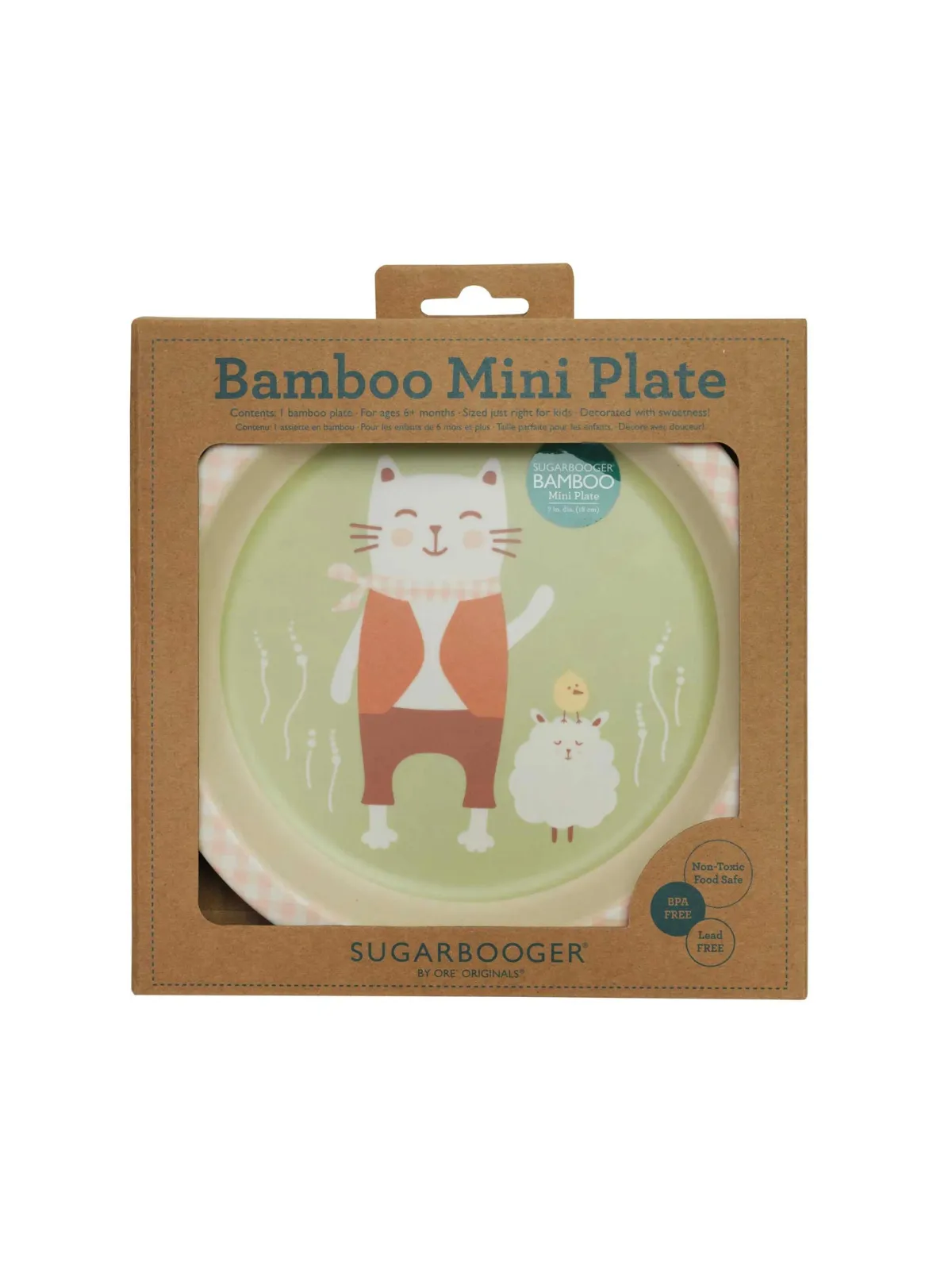 Bamboo Mini Plate, Prairie Kitty