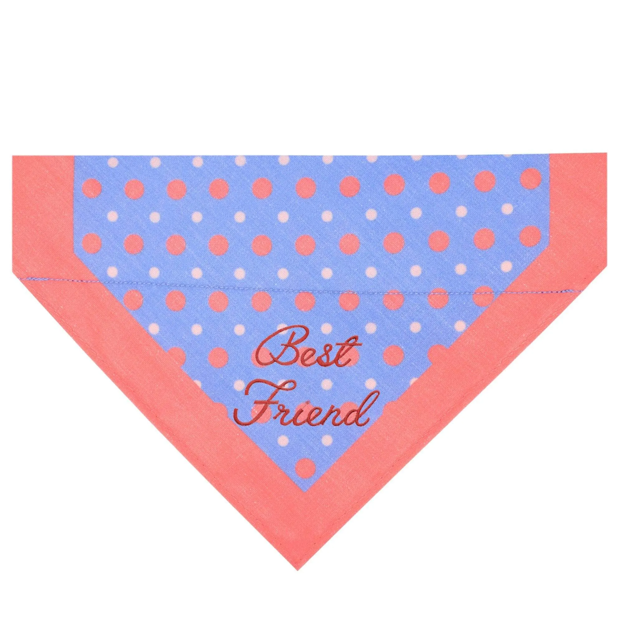 'Best Friend' Embroidered Dog Bandana Collar