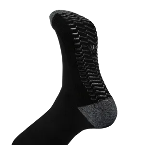 Black Charcoal - Grip Socks - Wide calf - 3 Pack