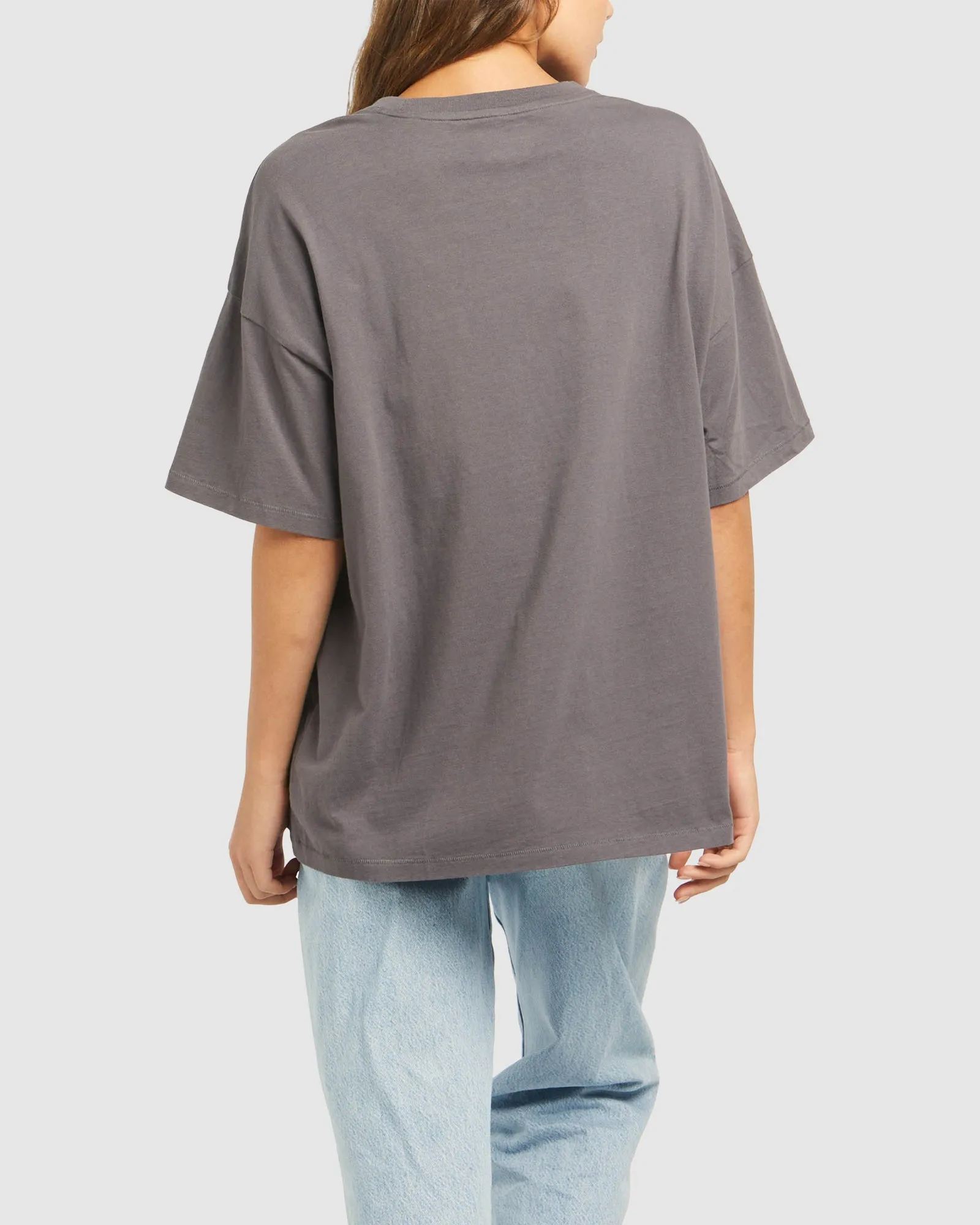 BOXY SLOUCH TEE PEACOCK OASIS