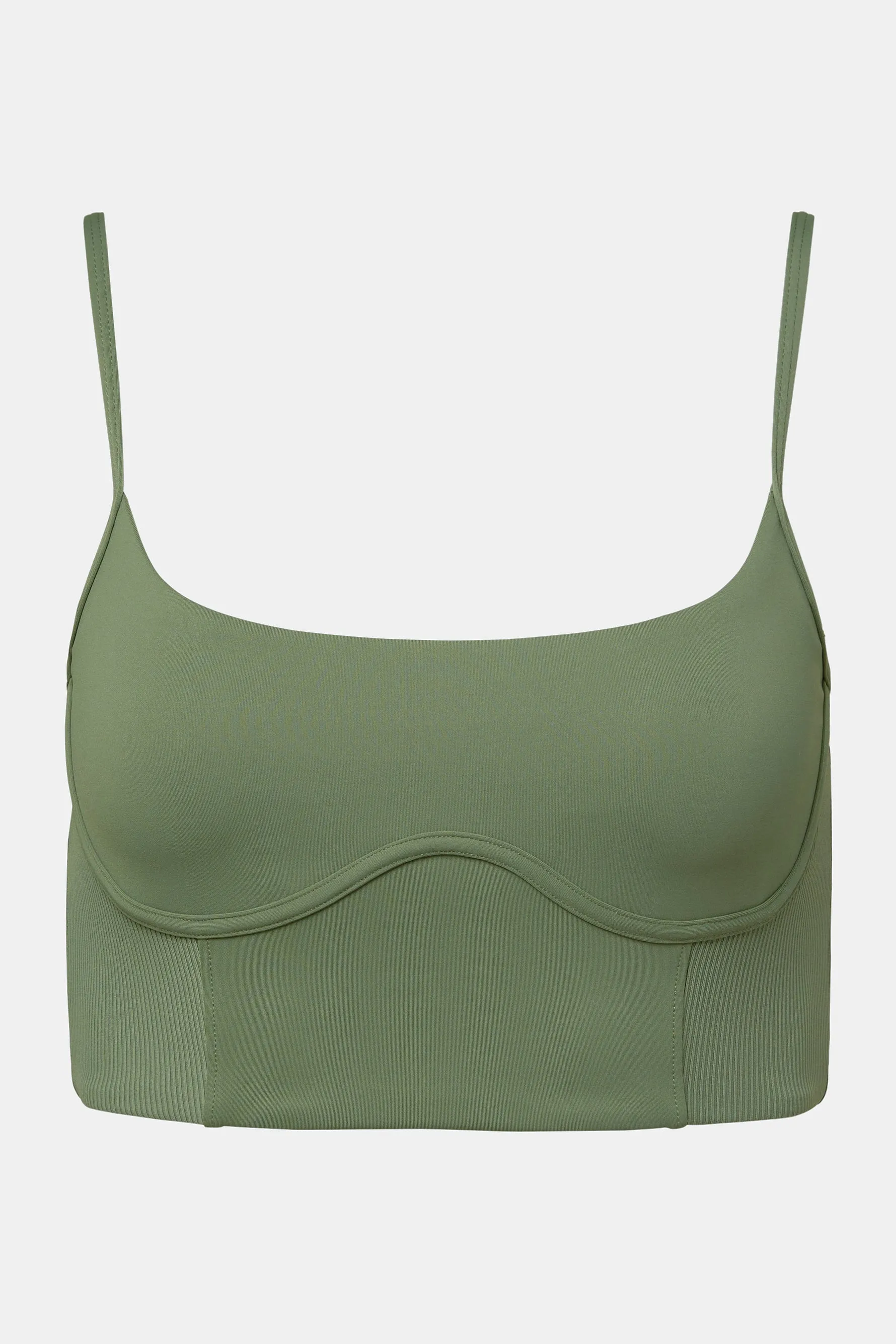 Bustier Bra - De Lichen Green