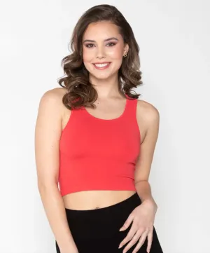 C'est Moi Crop Tank - Red