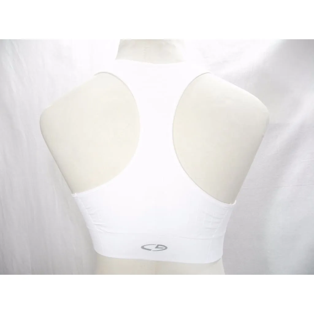 Champion N9169 9169 Wire Free Racerback Sports Bra Size MEDIUM White