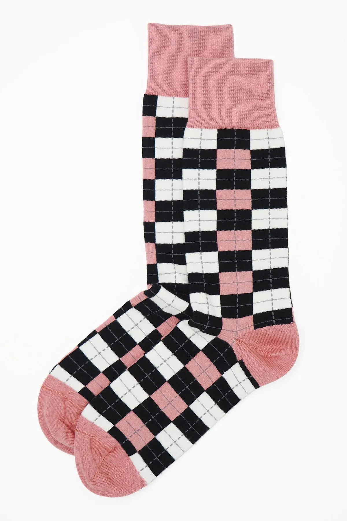 Checkmate Men's Socks - Pink