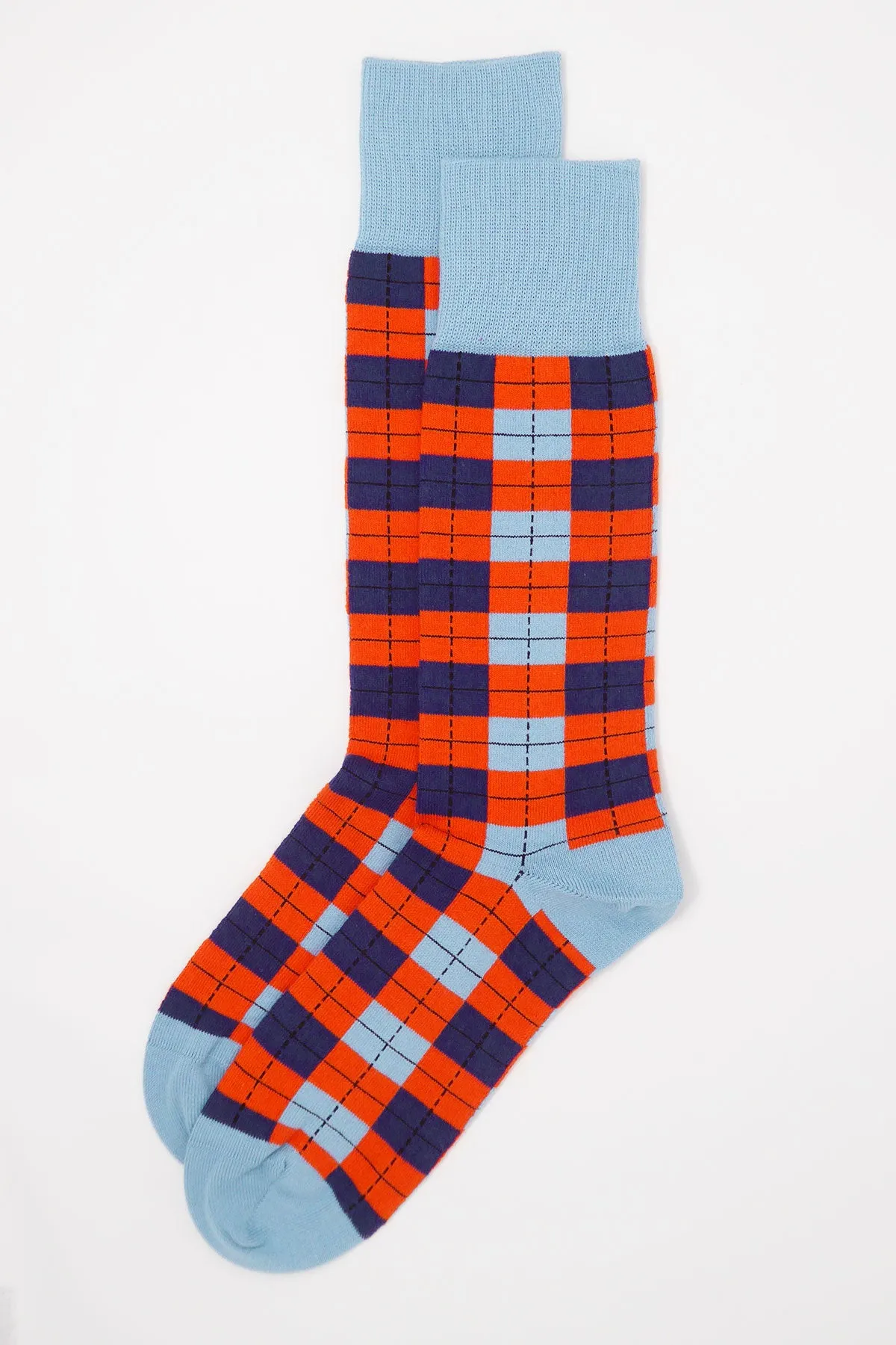 Checkmate Men's Socks - Sky