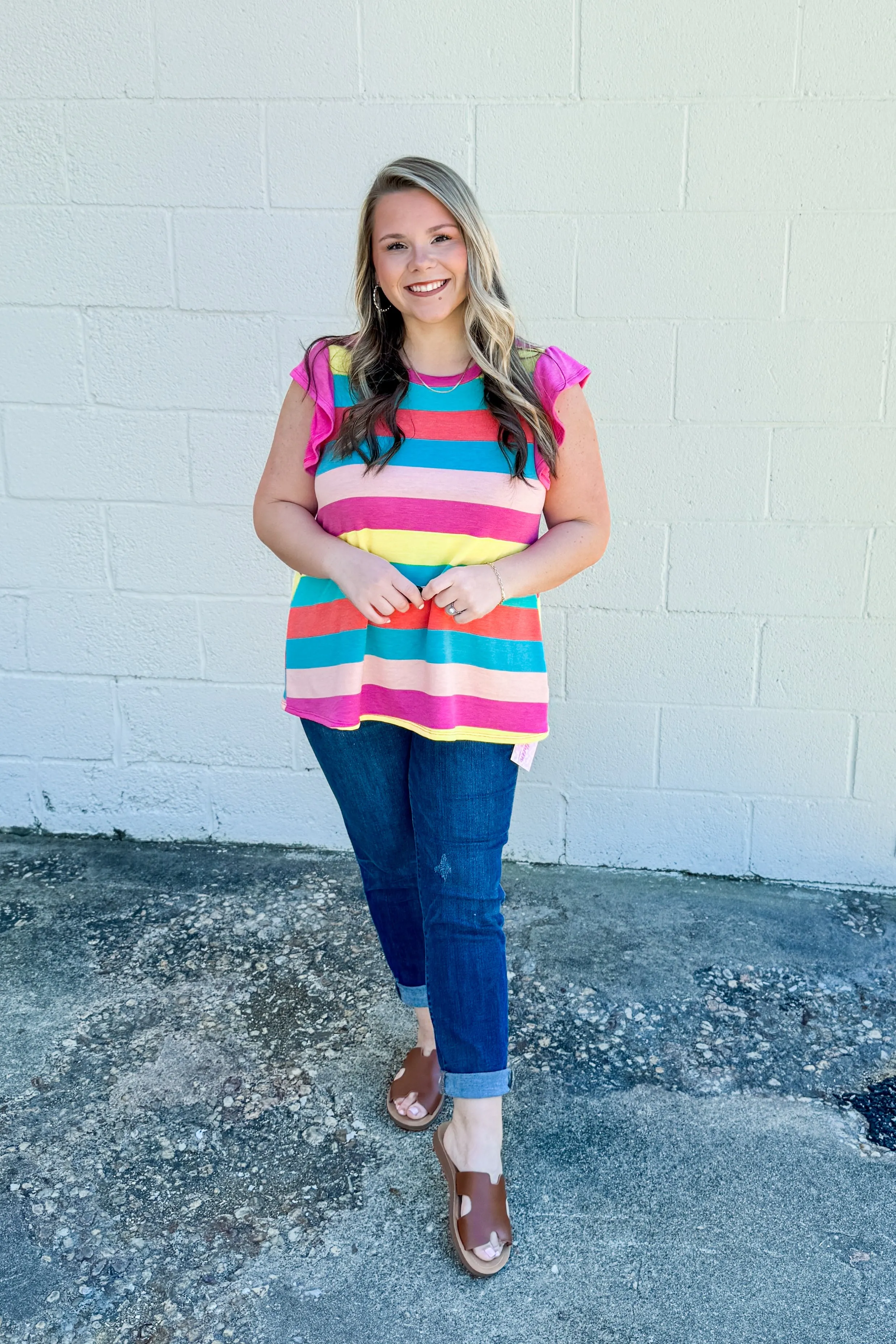 Color Your World Stripe Top