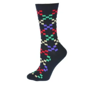 Colorful Women's Crew Socks - Cotton Blend