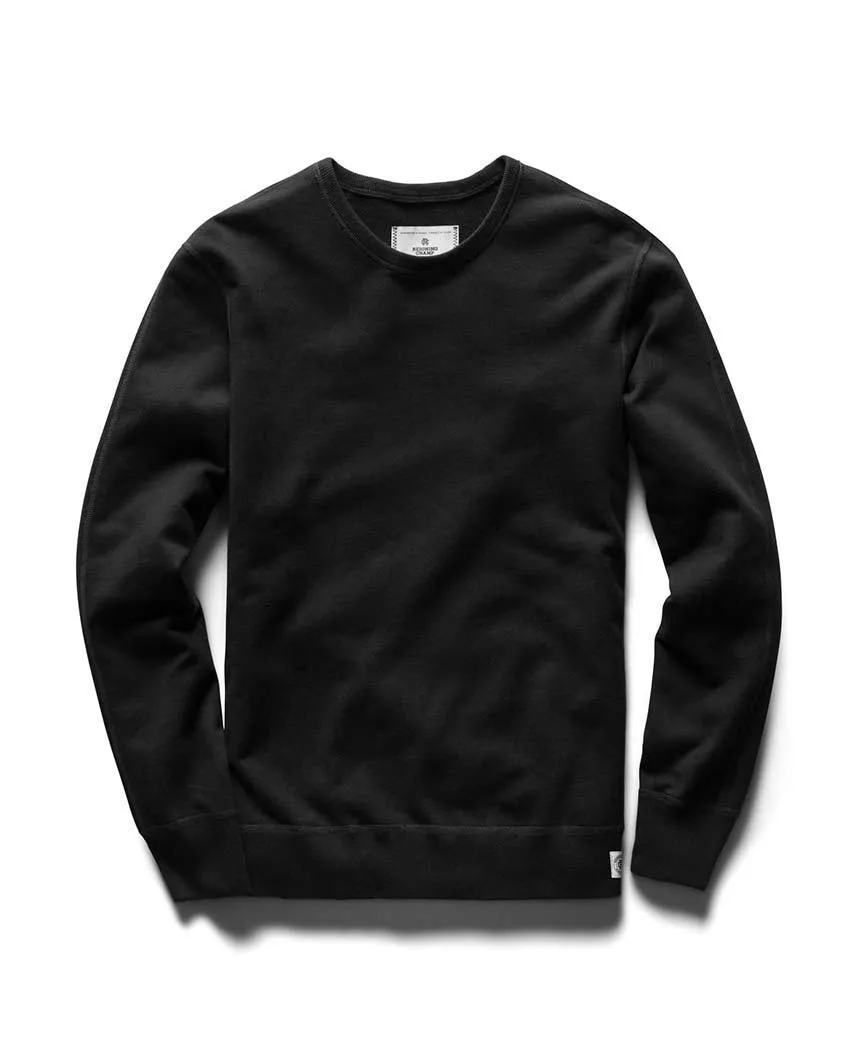 Crewneck Midweight Terry Black