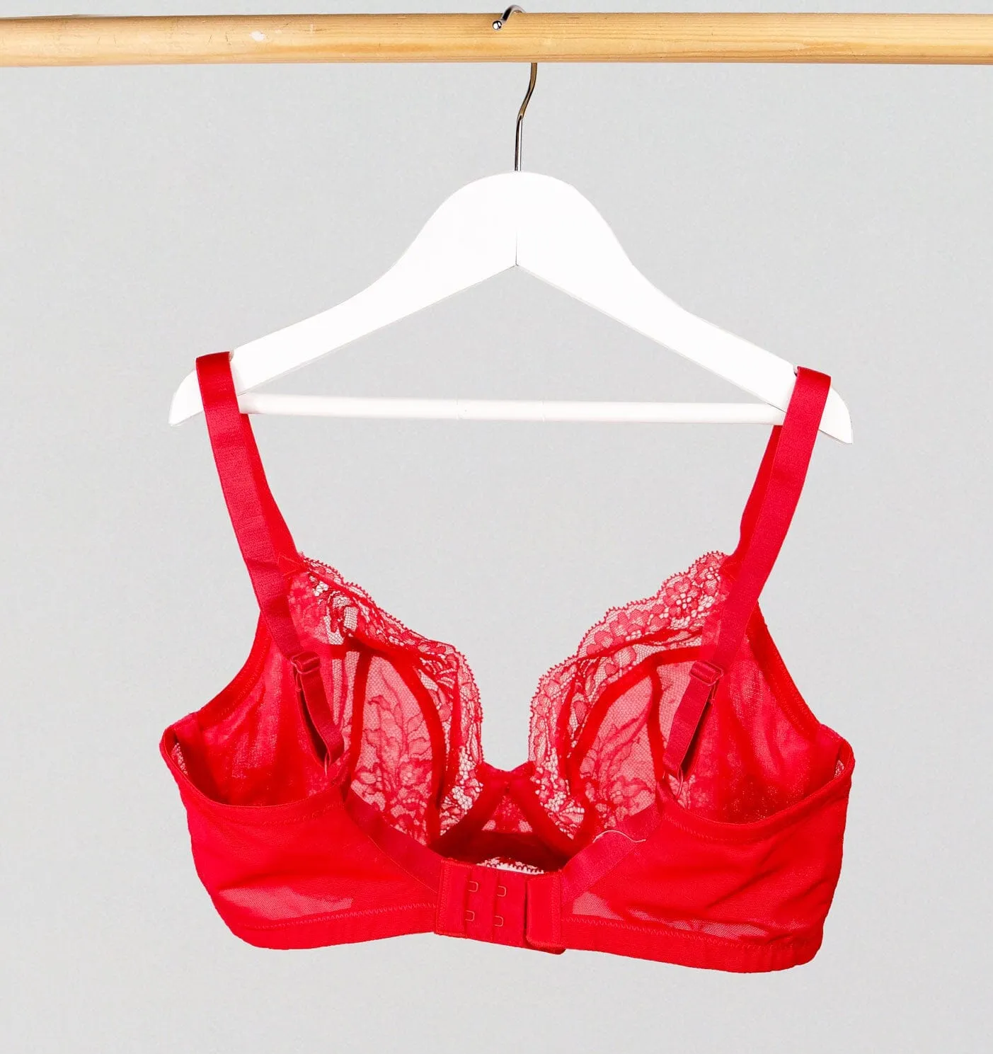 D  lace plunge [Salsa Red]