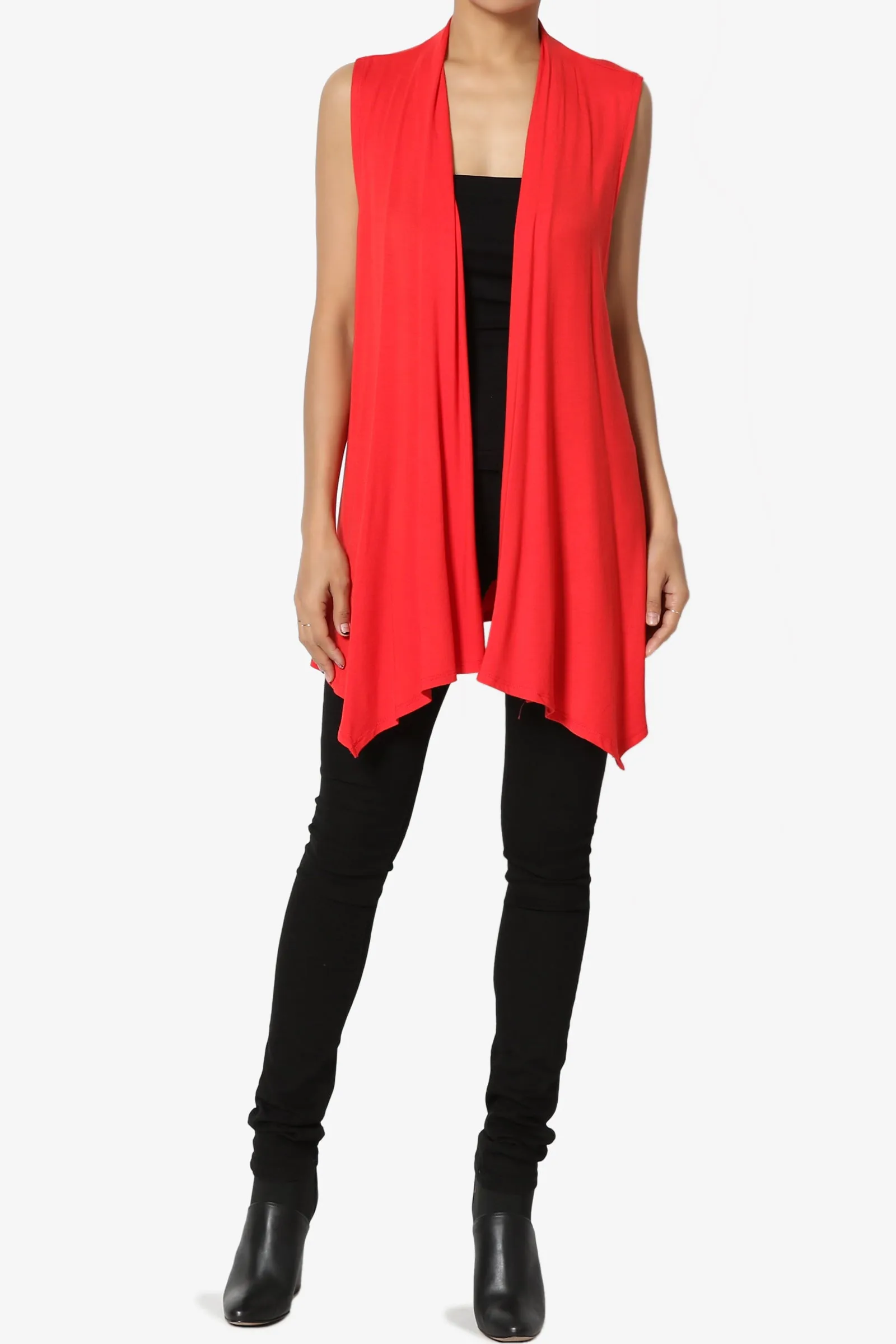 Danna Draped Jersey Vest MORE COLORS