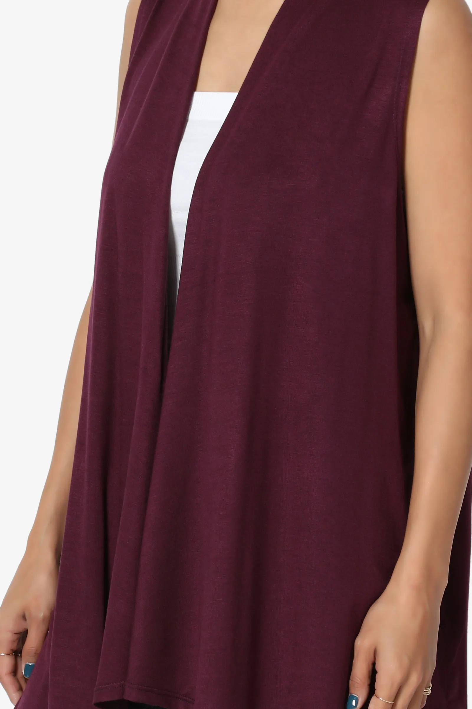 Danna Draped Jersey Vest MORE COLORS