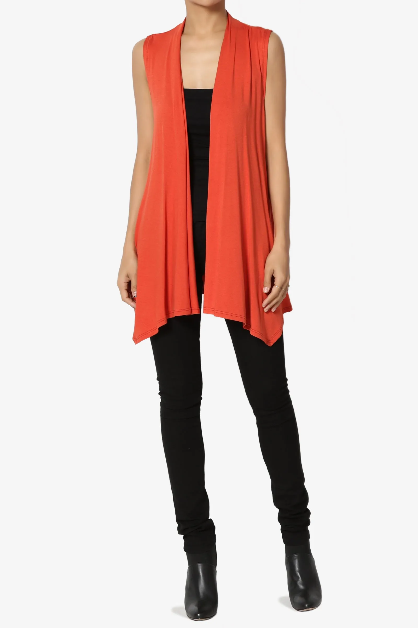 Danna Draped Jersey Vest MORE COLORS