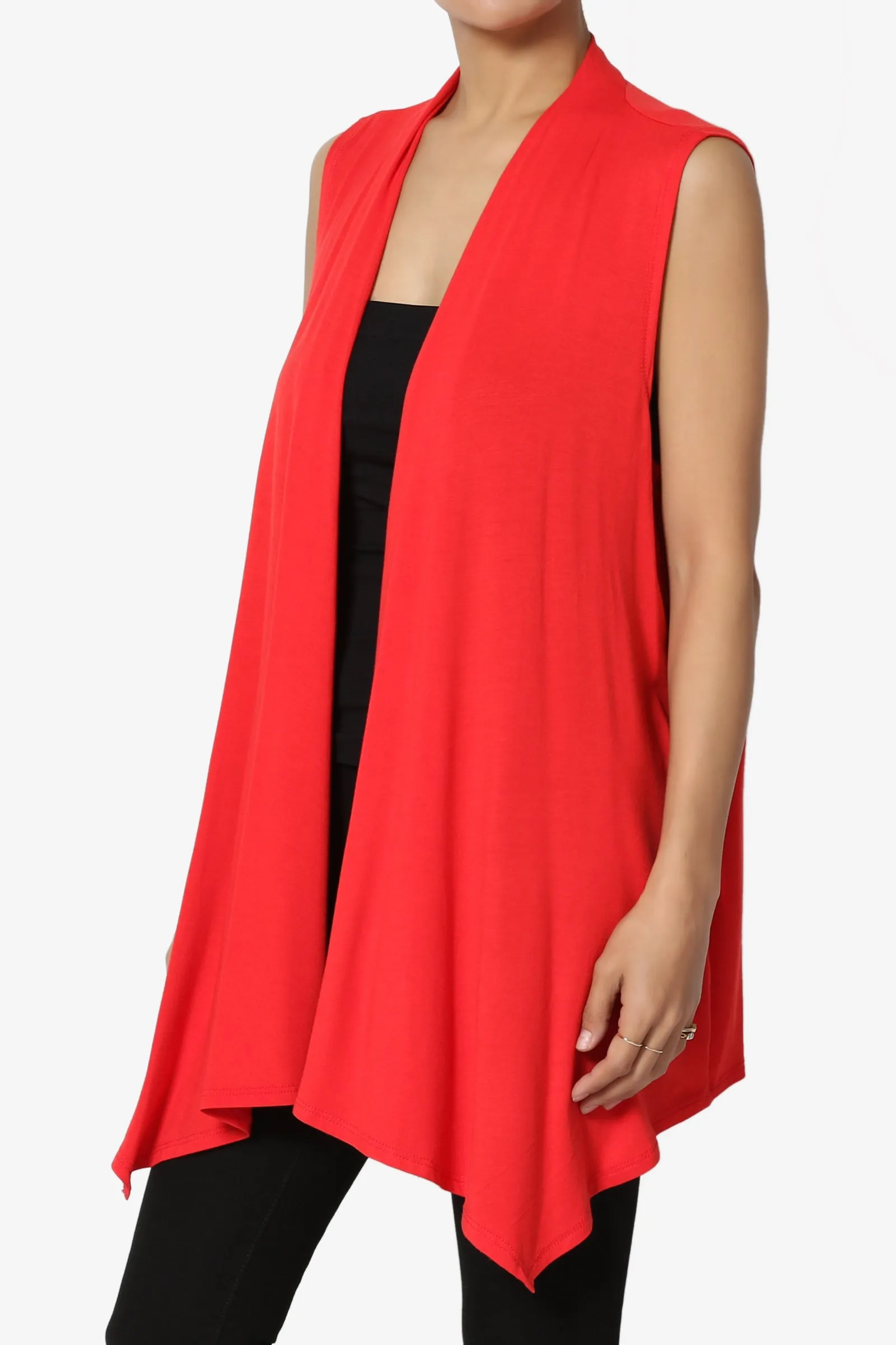 Danna Draped Jersey Vest MORE COLORS