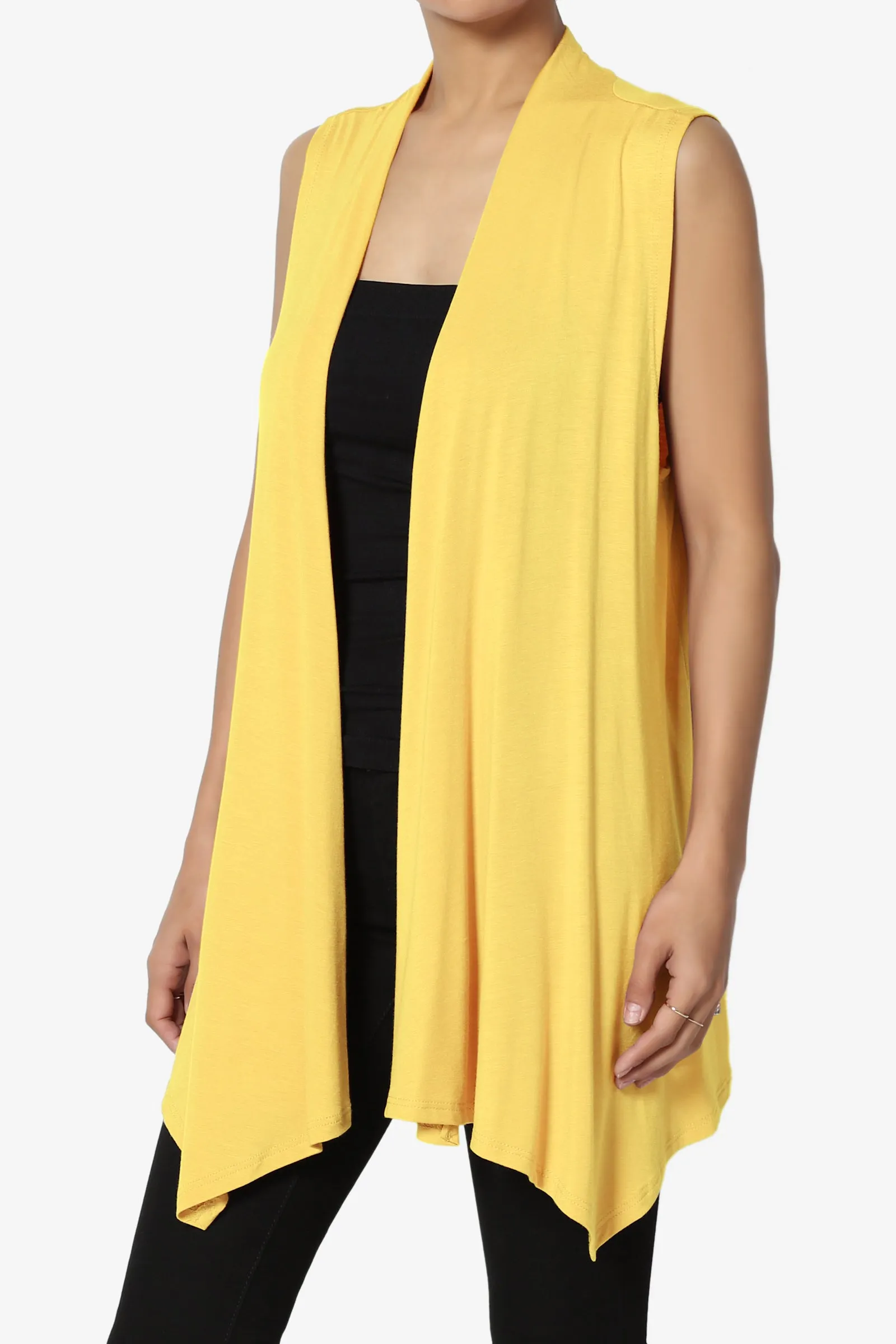 Danna Draped Jersey Vest MORE COLORS