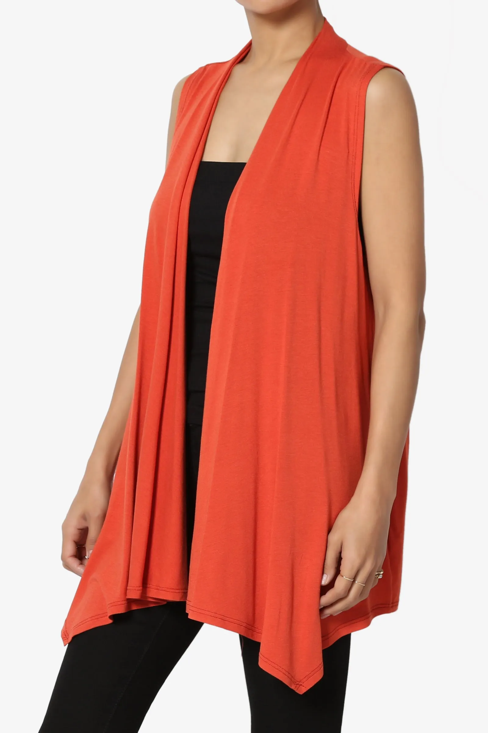 Danna Draped Jersey Vest MORE COLORS