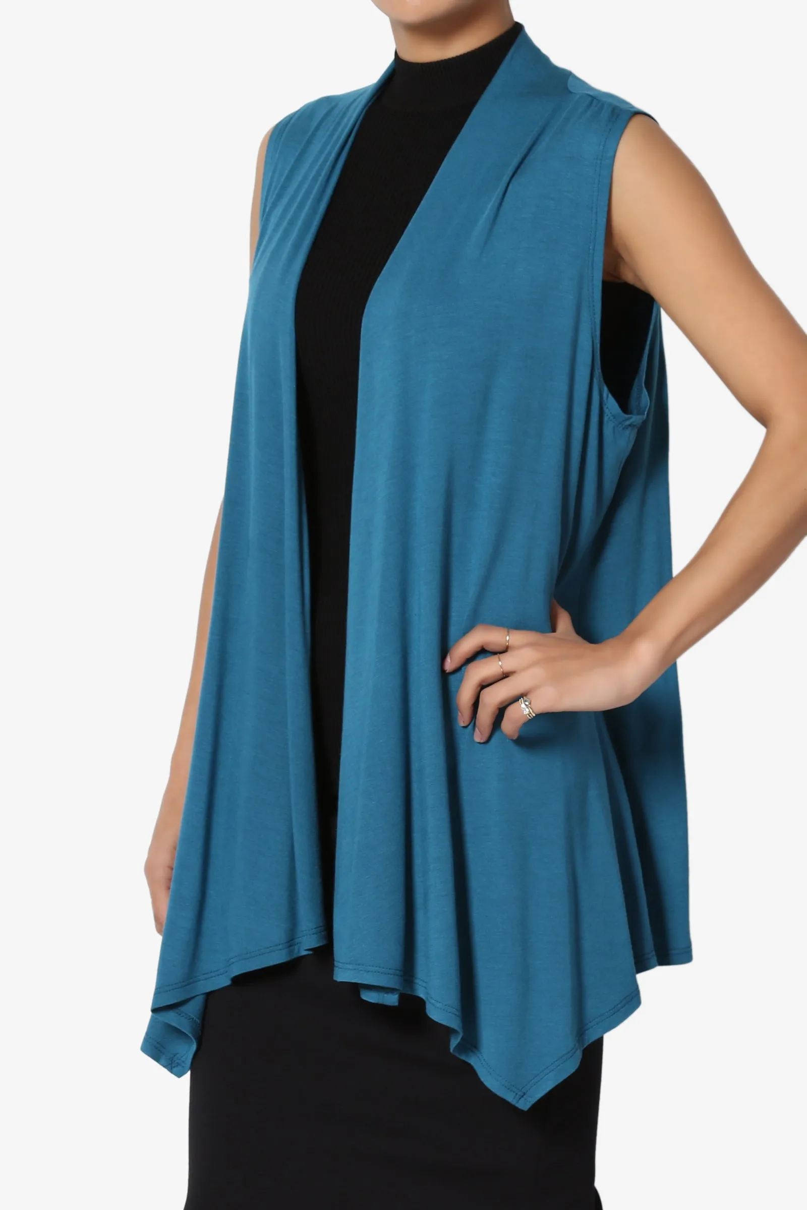 Danna Draped Jersey Vest MORE COLORS