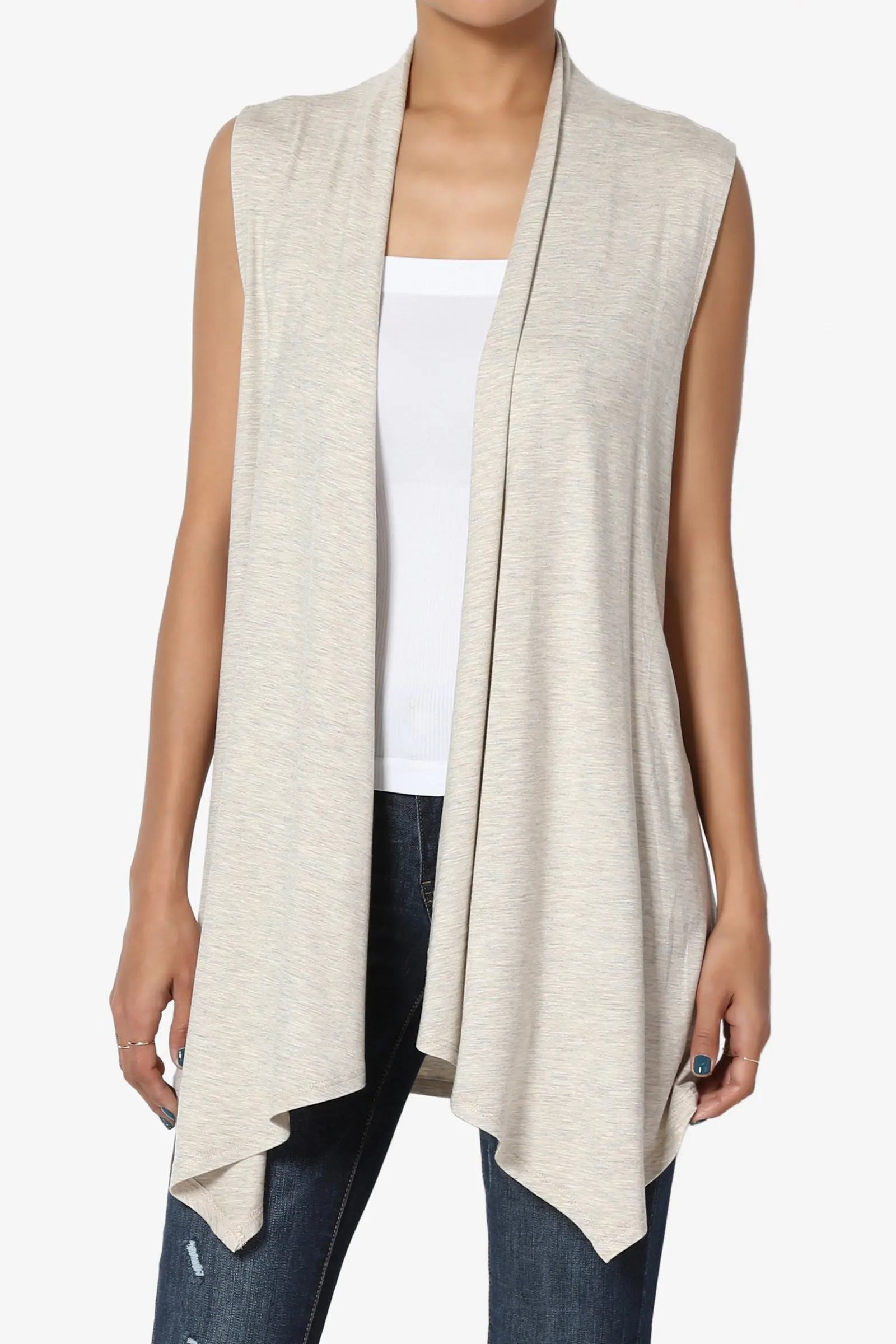 Danna Draped Jersey Vest MORE COLORS