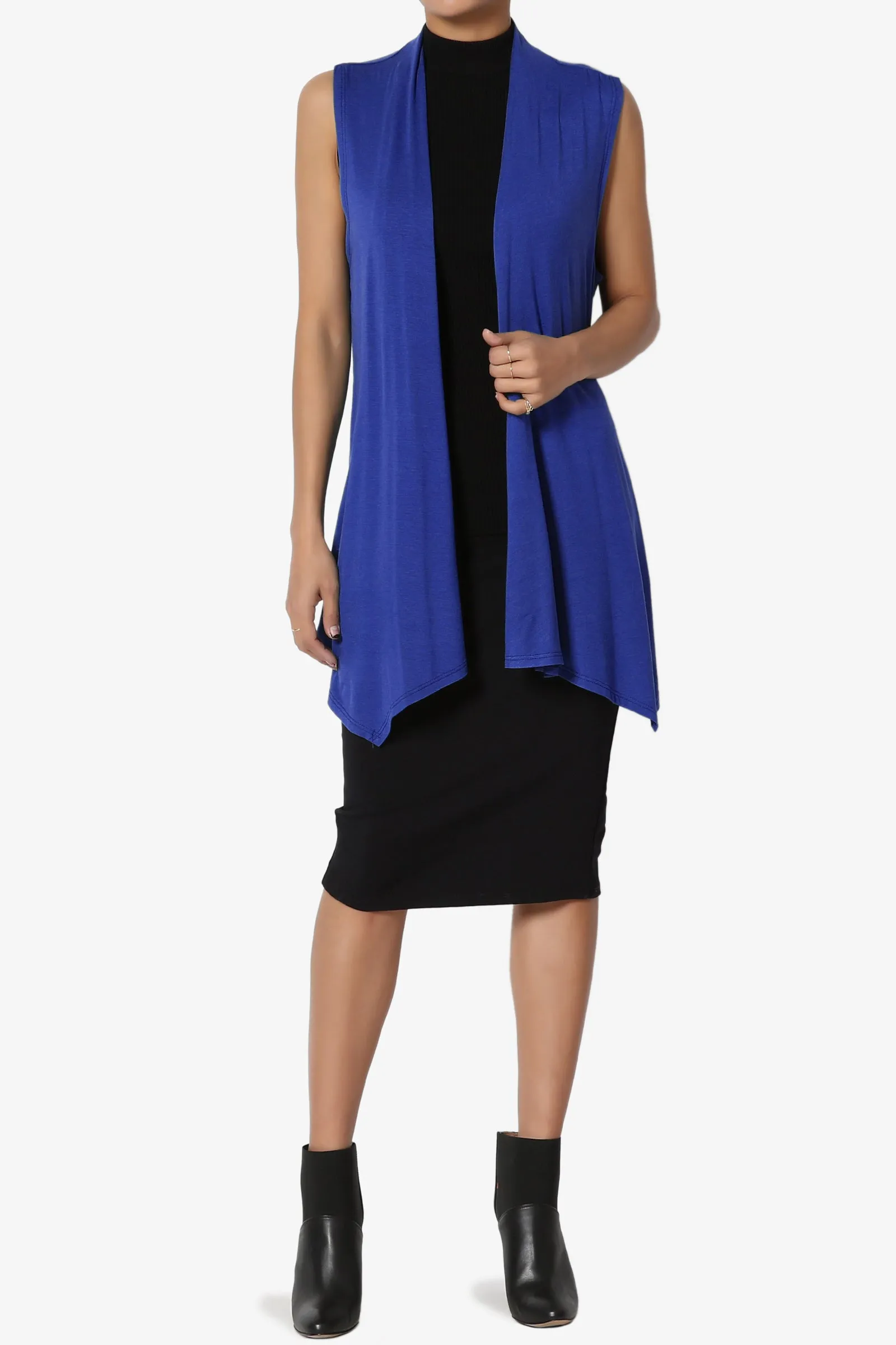 Danna Draped Jersey Vest MORE COLORS