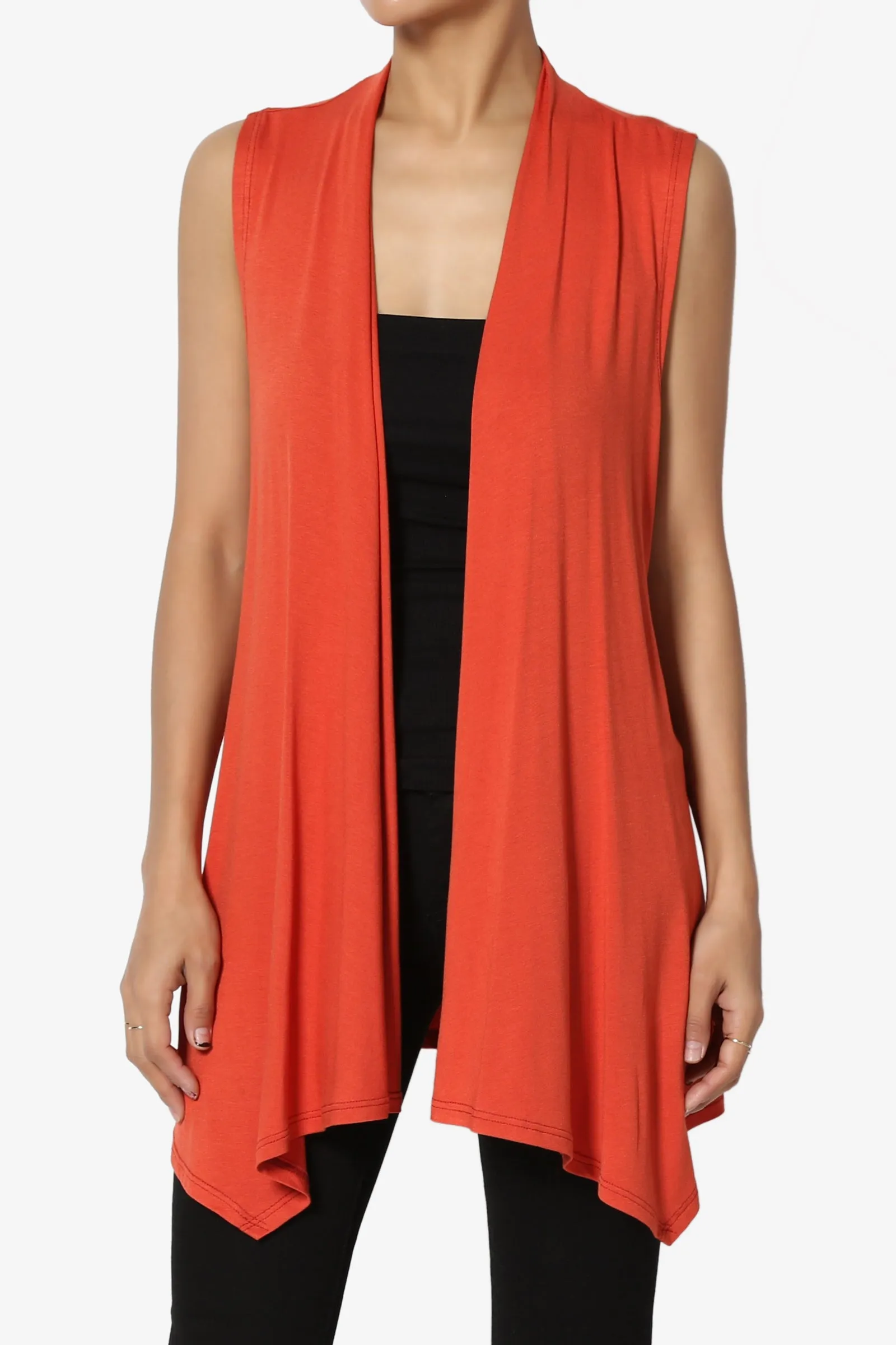 Danna Draped Jersey Vest MORE COLORS