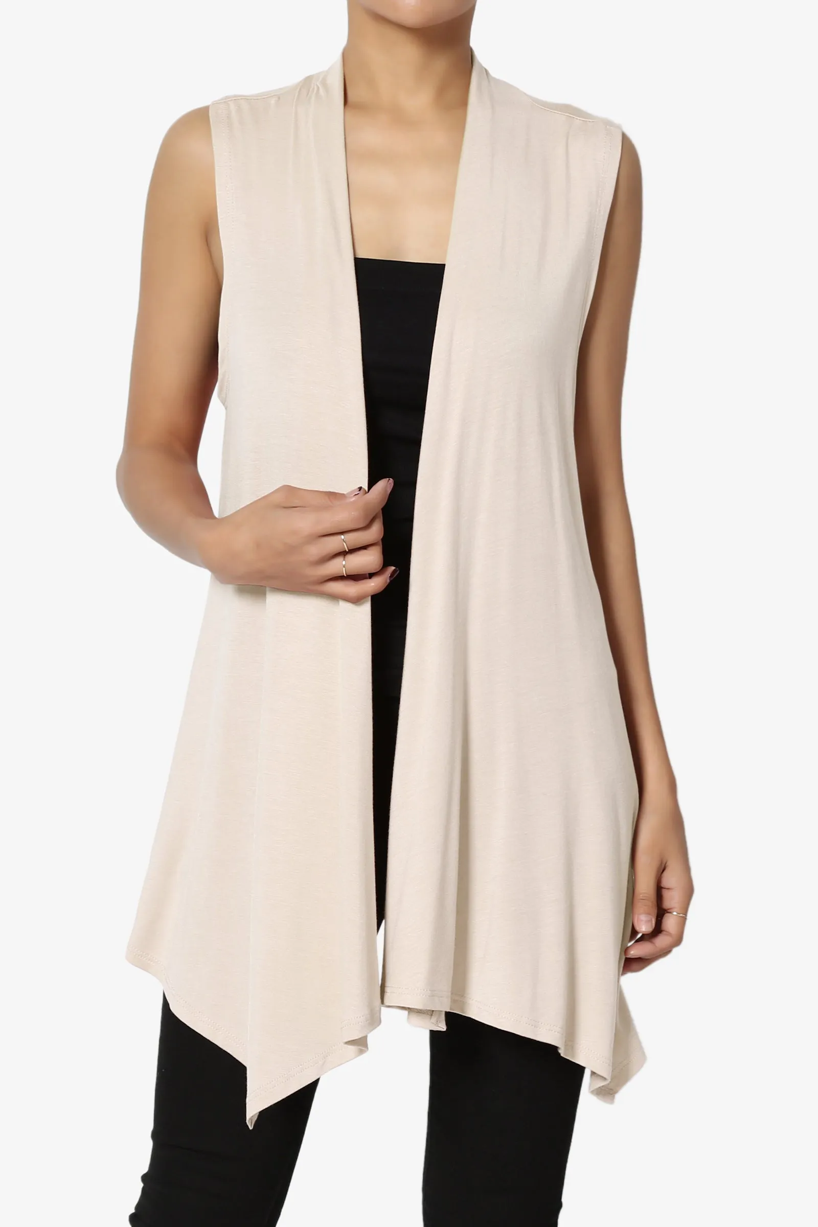 Danna Draped Jersey Vest MORE COLORS