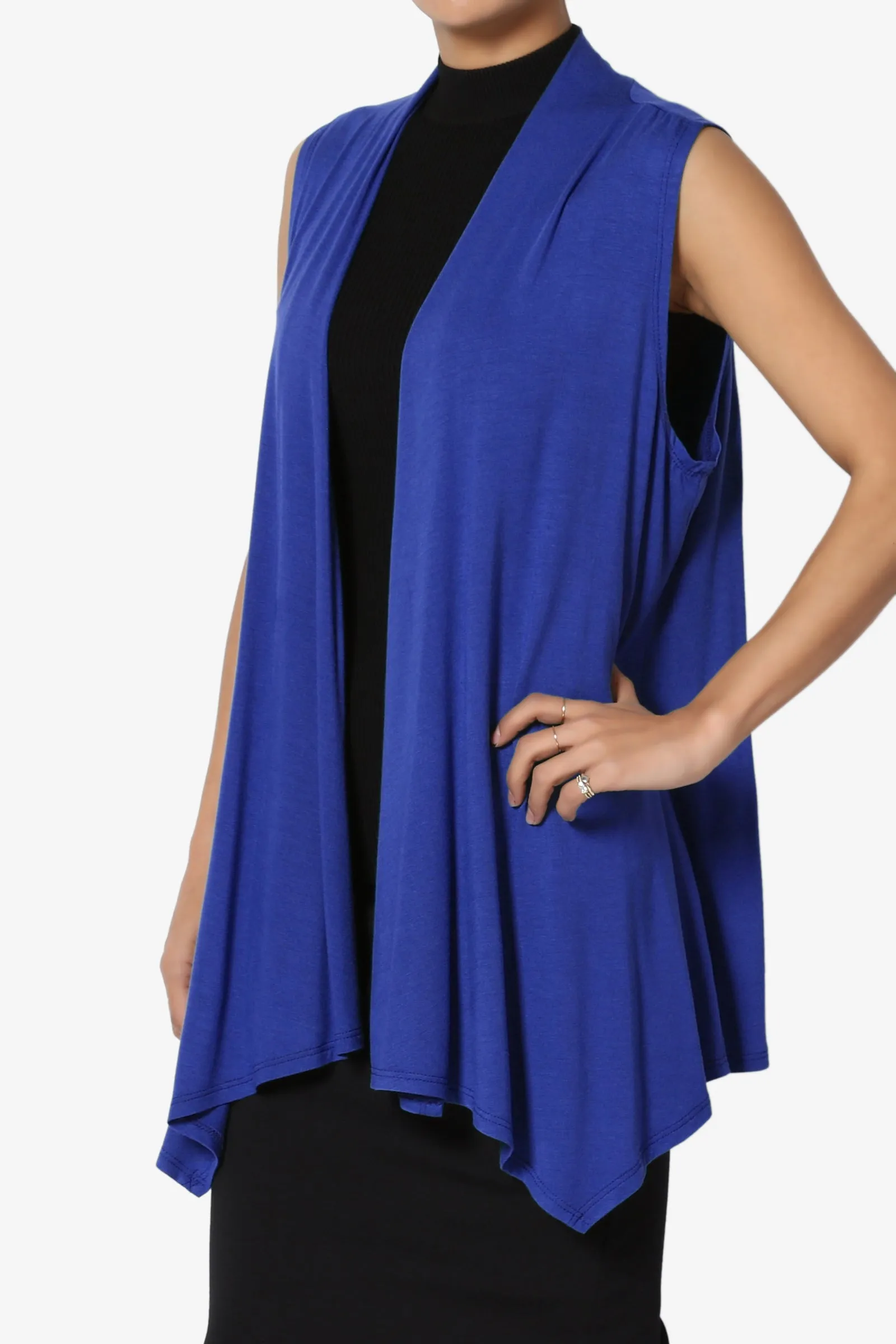 Danna Draped Jersey Vest MORE COLORS