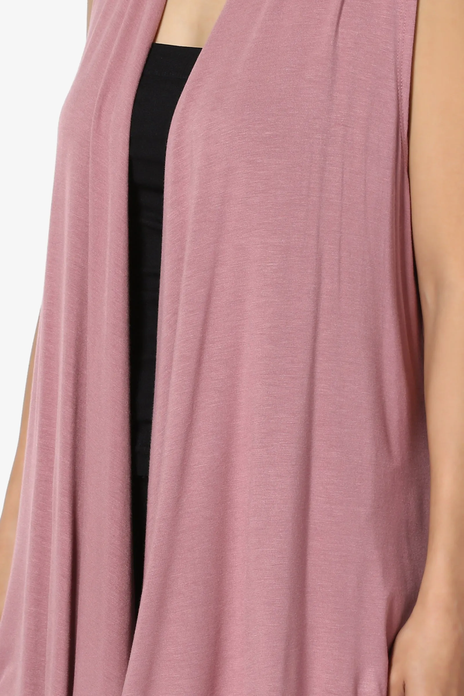 Danna Draped Jersey Vest MORE COLORS