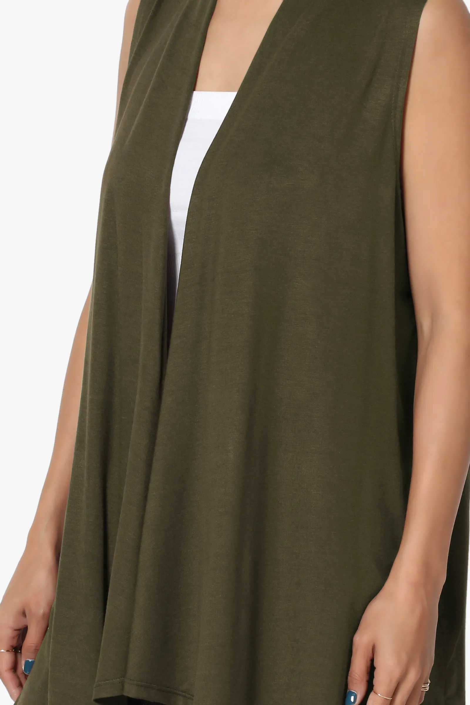 Danna Draped Jersey Vest MORE COLORS