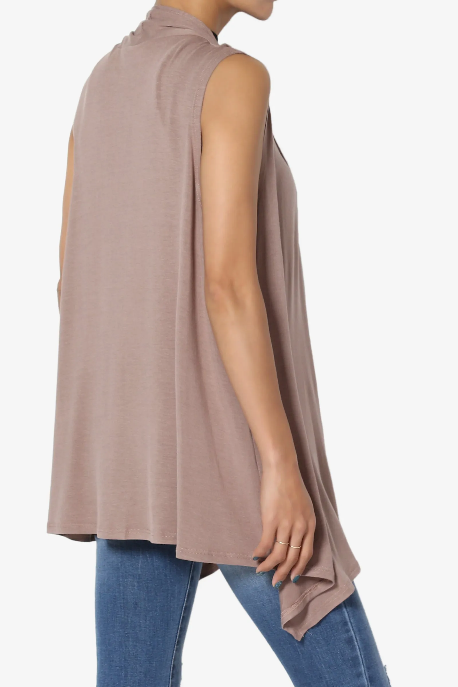 Danna Draped Jersey Vest MORE COLORS