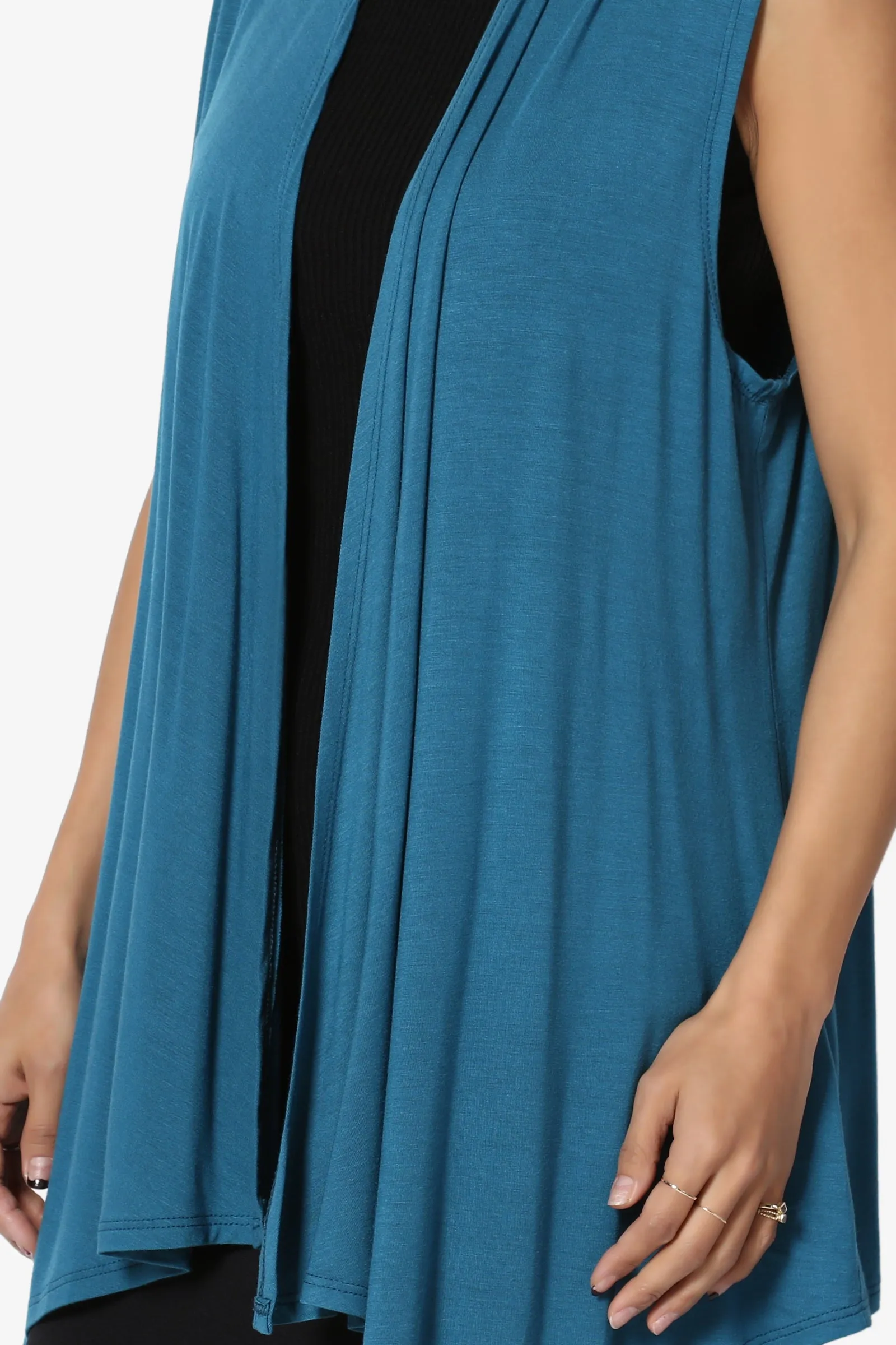 Danna Draped Jersey Vest MORE COLORS