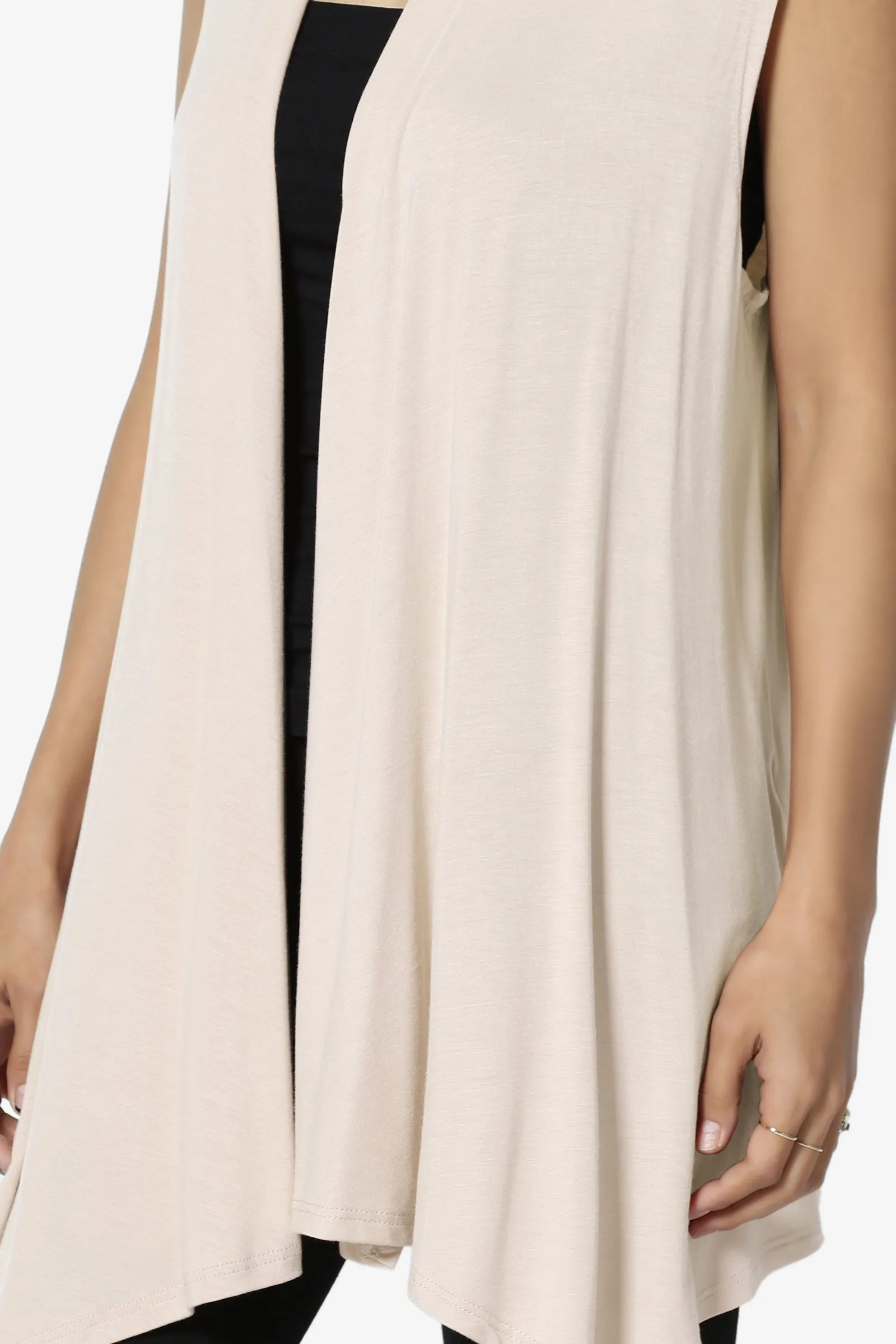 Danna Draped Jersey Vest MORE COLORS