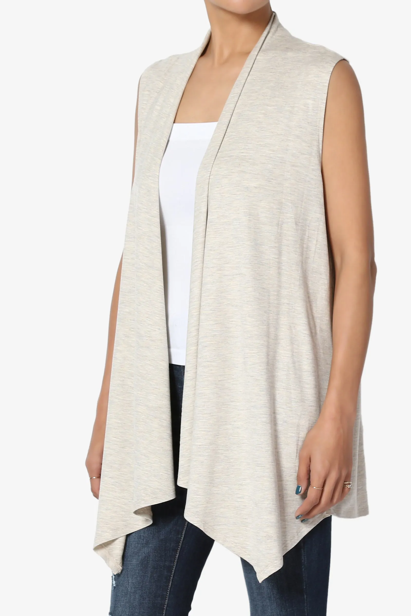 Danna Draped Jersey Vest MORE COLORS