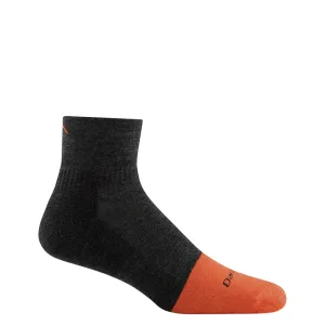 Darn Tough Men's Steely Quarter Midweight Work Sock in Graphite