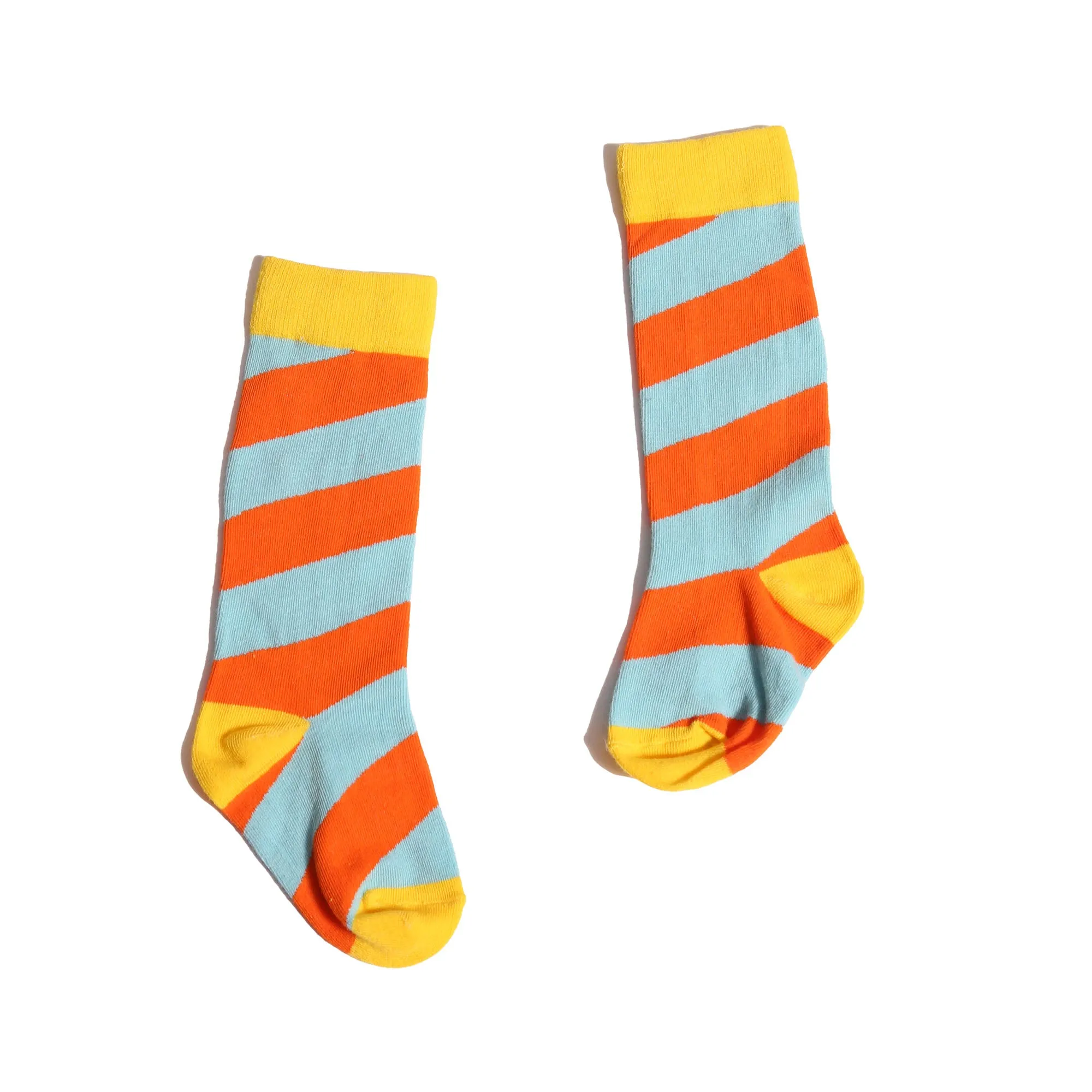 DIAGONAL COLOR BLOCK SOCKS