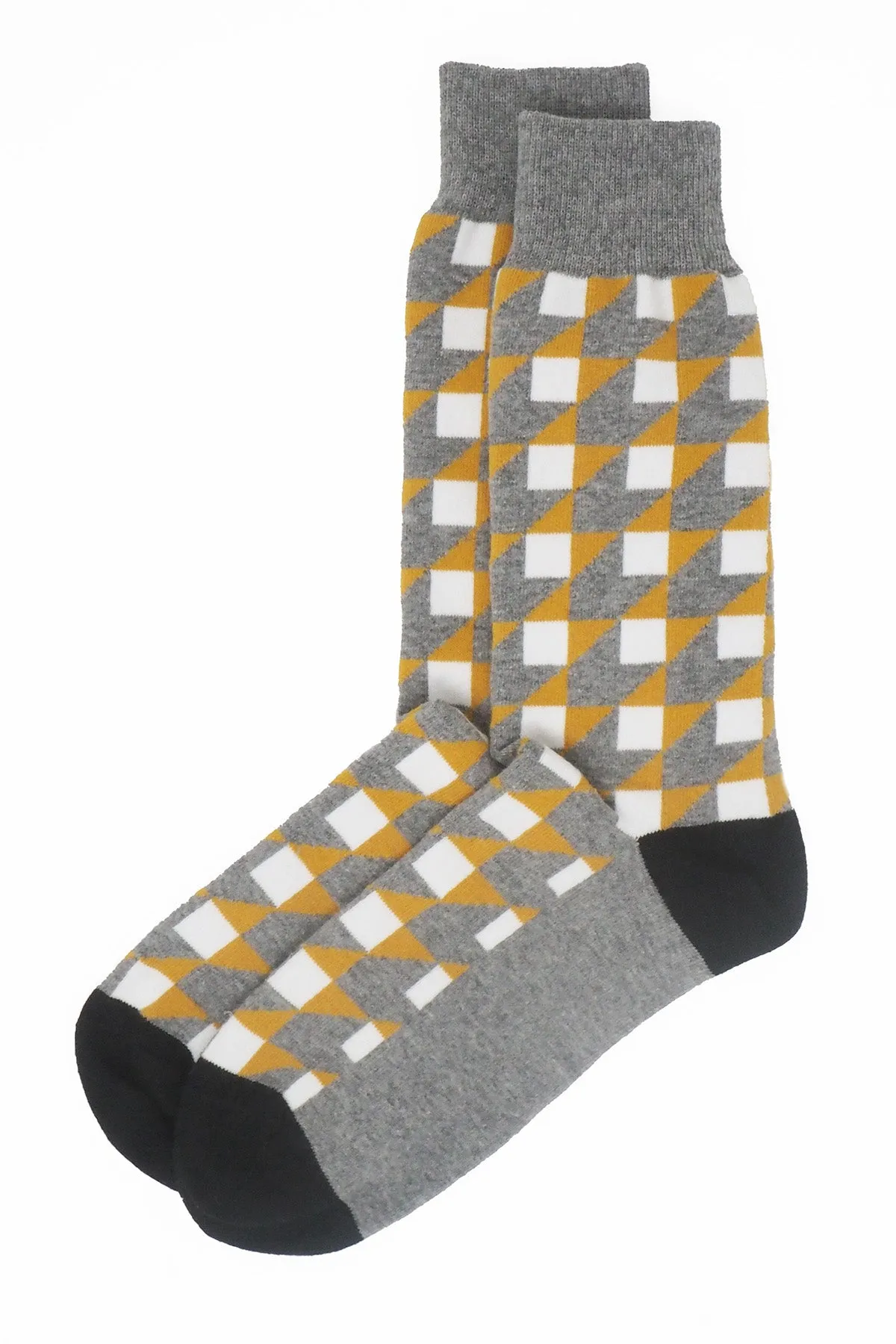 Dimensional Men's Socks - Grey