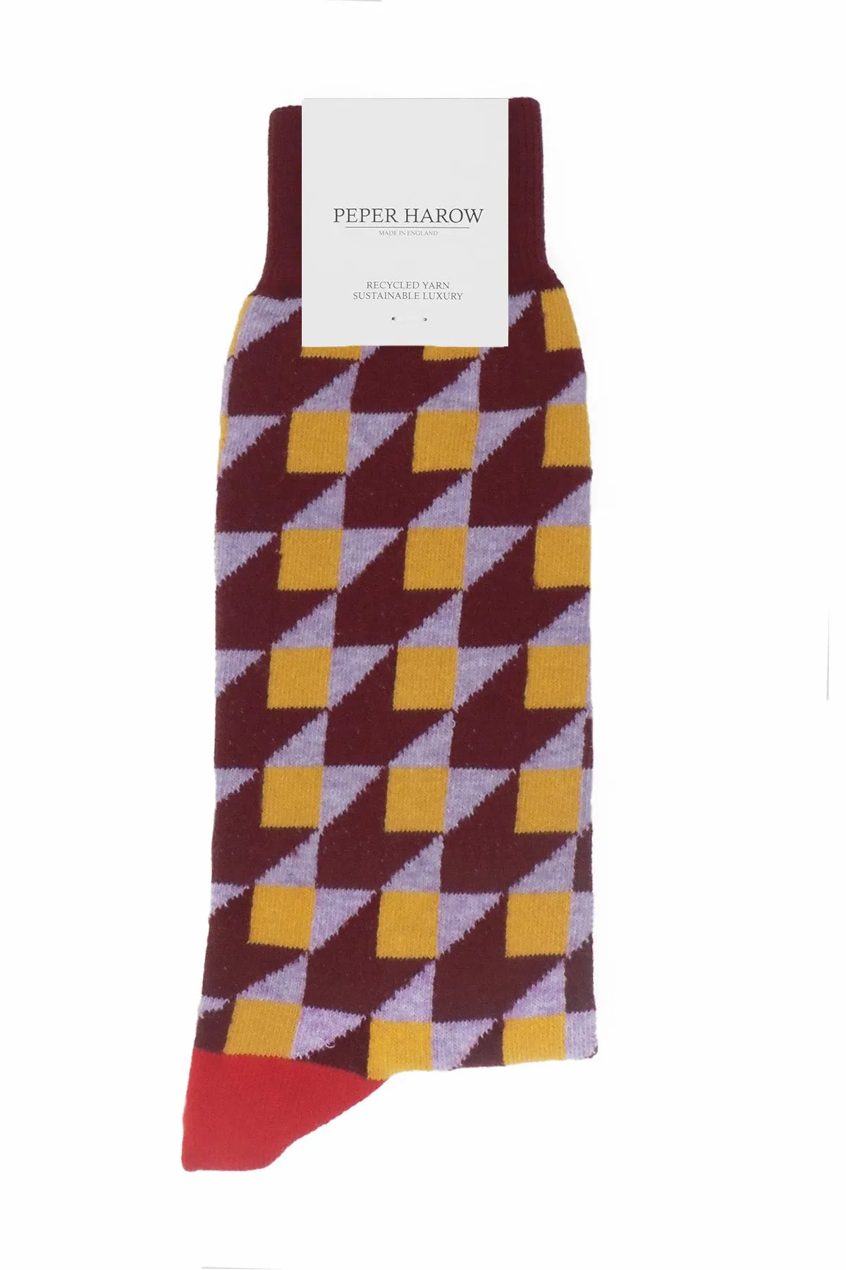 Dimensional Men's Socks - Maroon