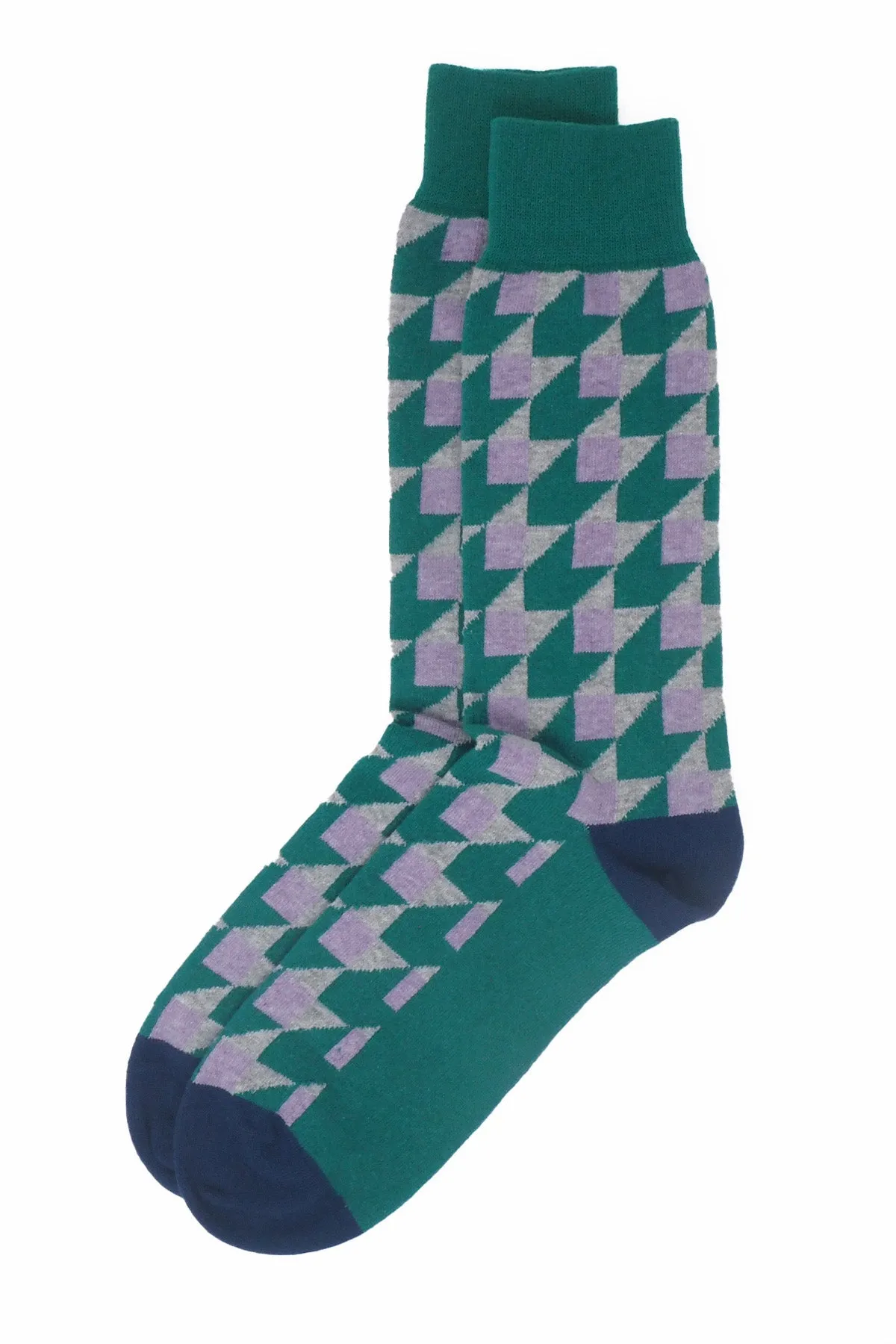 Dimensional Men's Socks - Teal