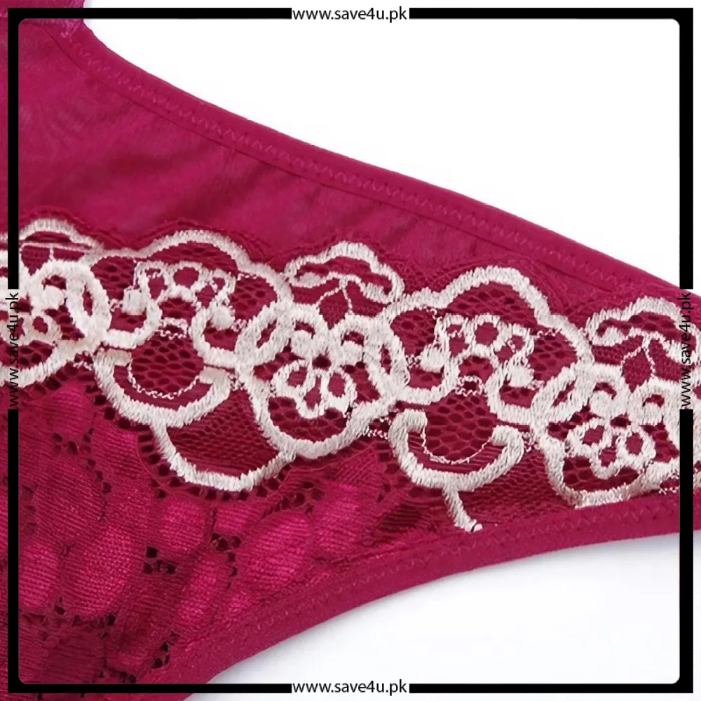 Embroidered Non-Padded Wired Bra