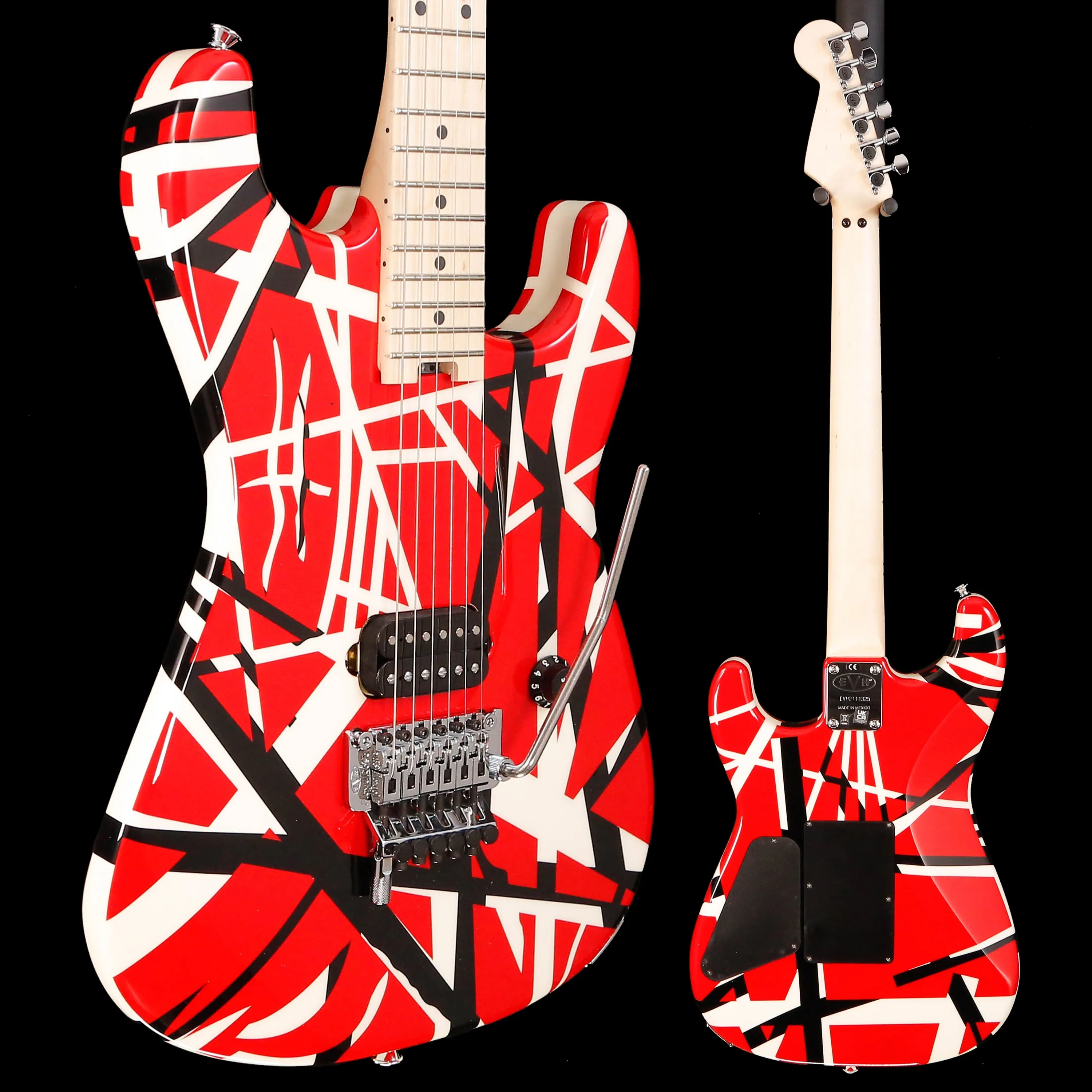 EVH Striped Series, Red w Black Stripes 8lbs 1.5oz