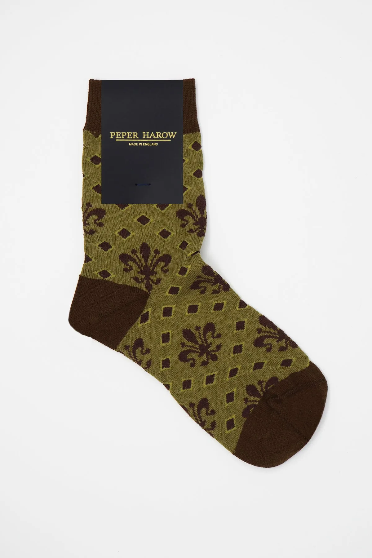 Fleur De Lis Women's Socks - Green